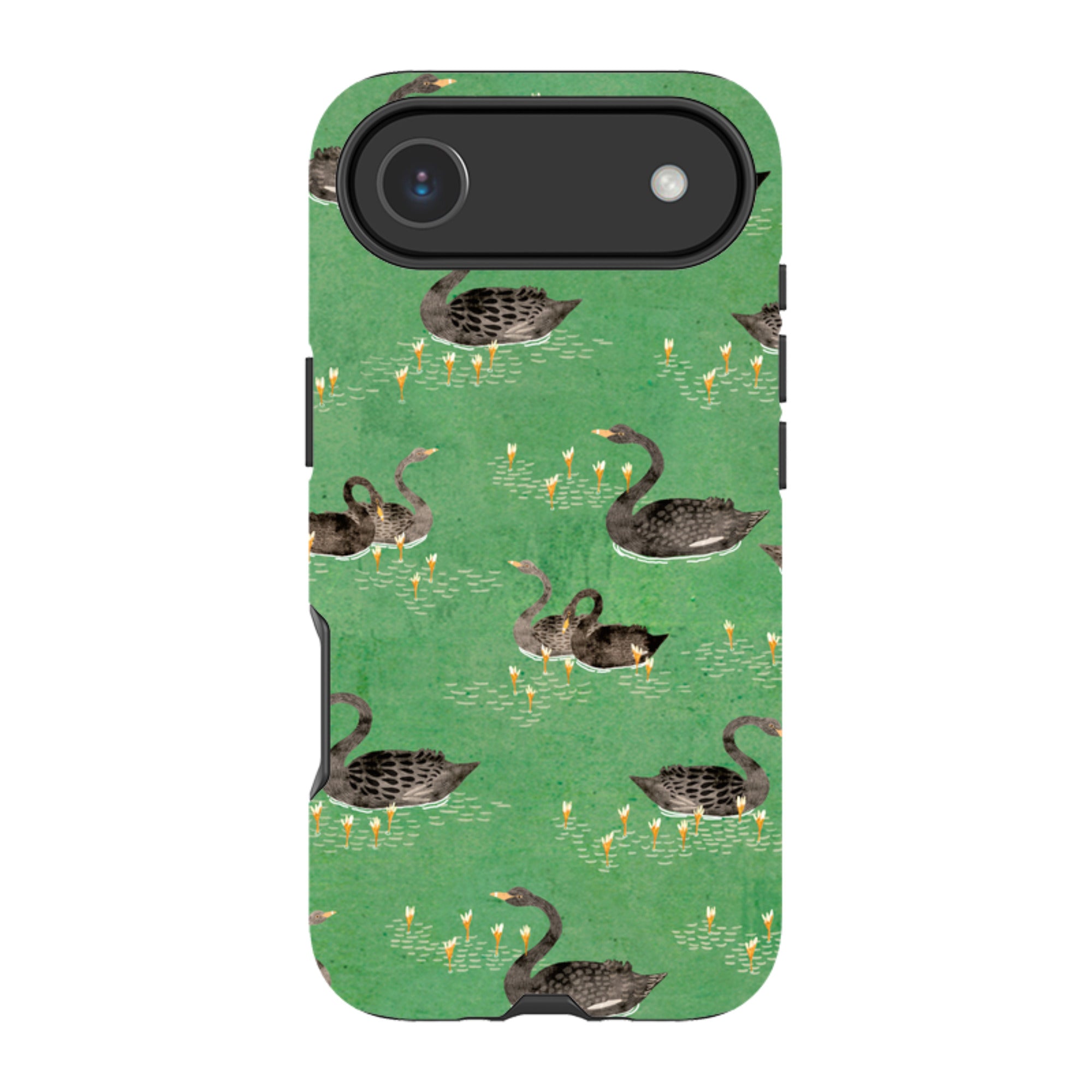 iPhone Tough Case - Swans Green By Katherine Quinn