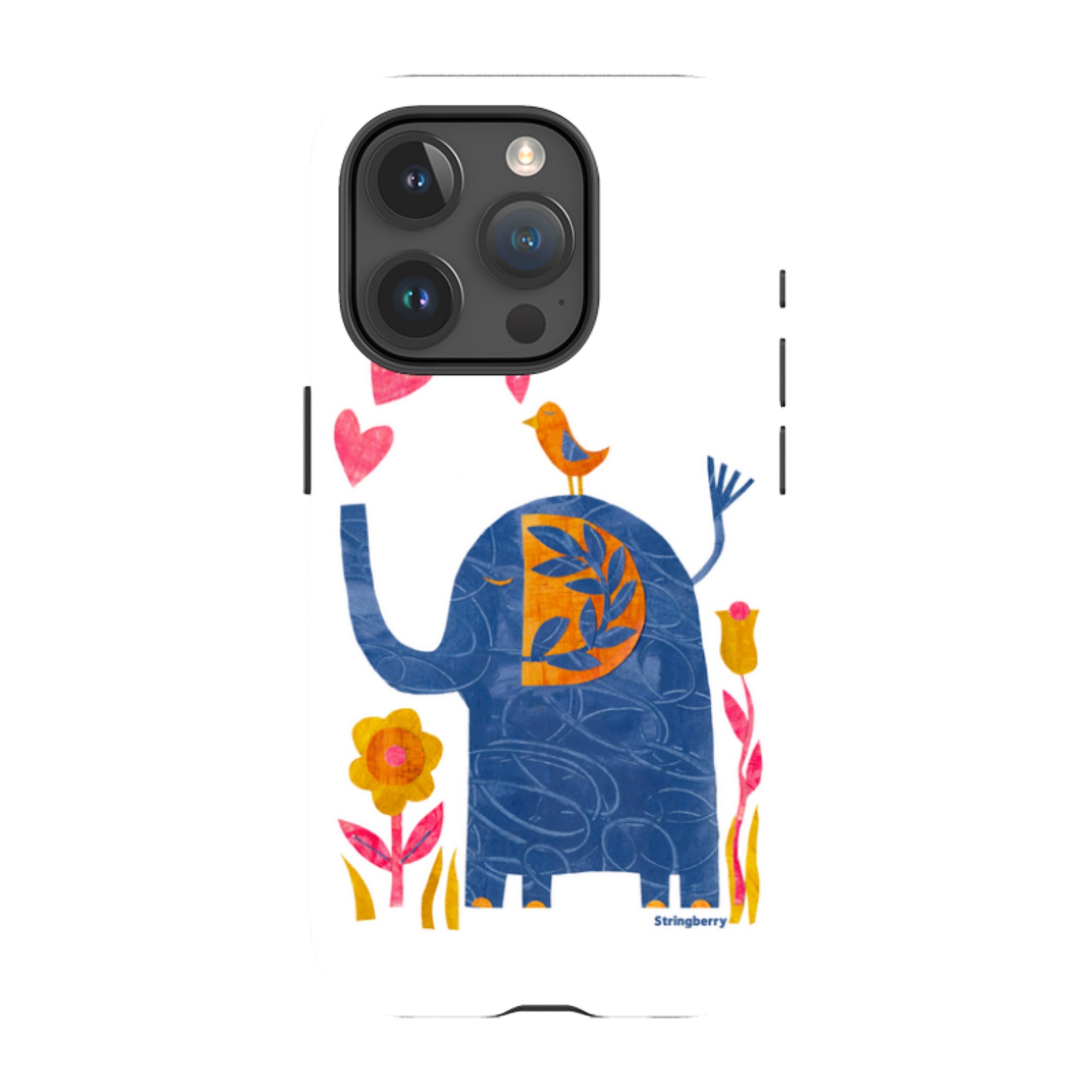 iPhone MagSafe Tough Case - Elephant In Love By Tracey English