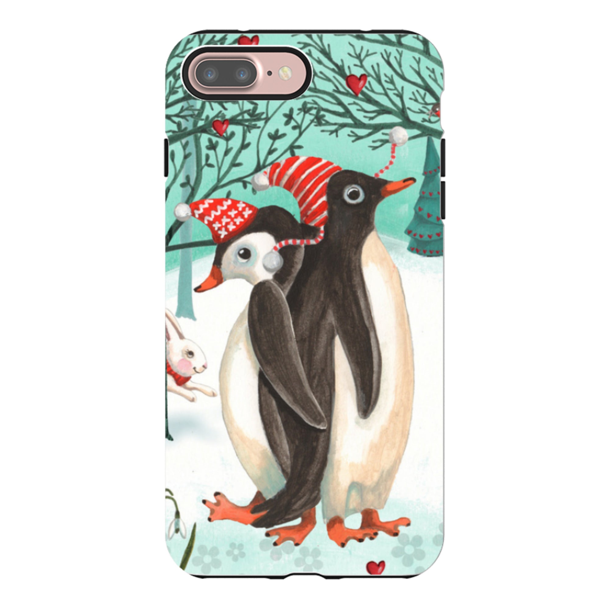iPhone Tough Case - Winter Together By Caroline Bonne Muller