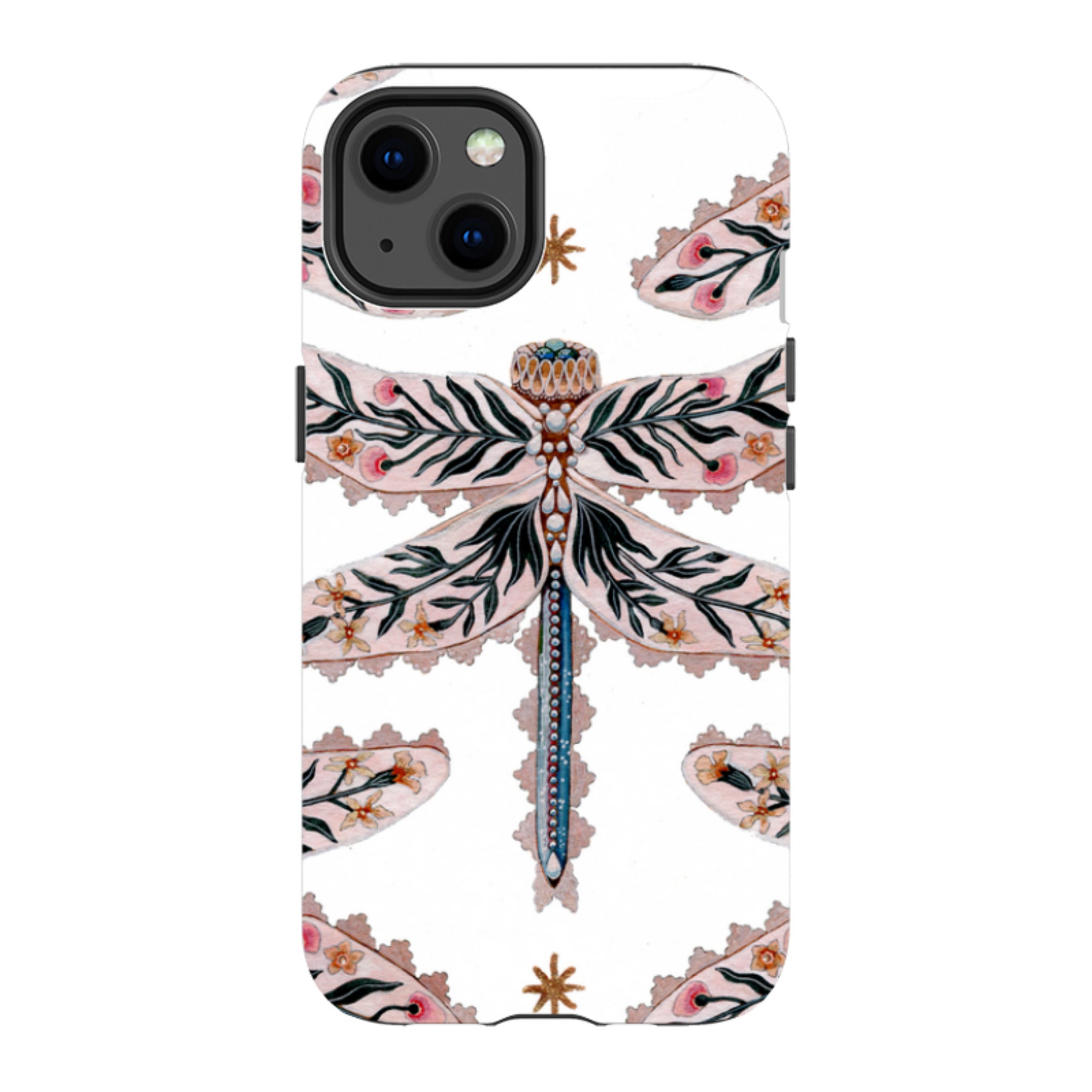 iPhone MagSafe Tough Case -  Dragonfly Pattern By Maria Matos