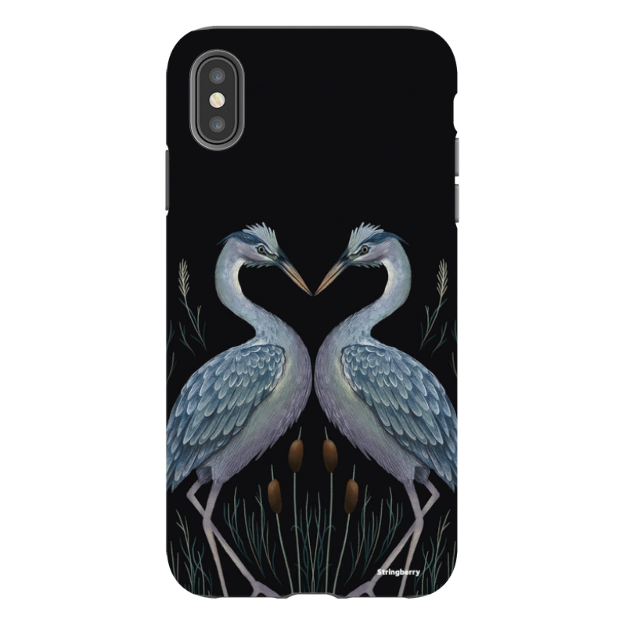 iPhone Tough Case - Heron Pair By Anna Stead