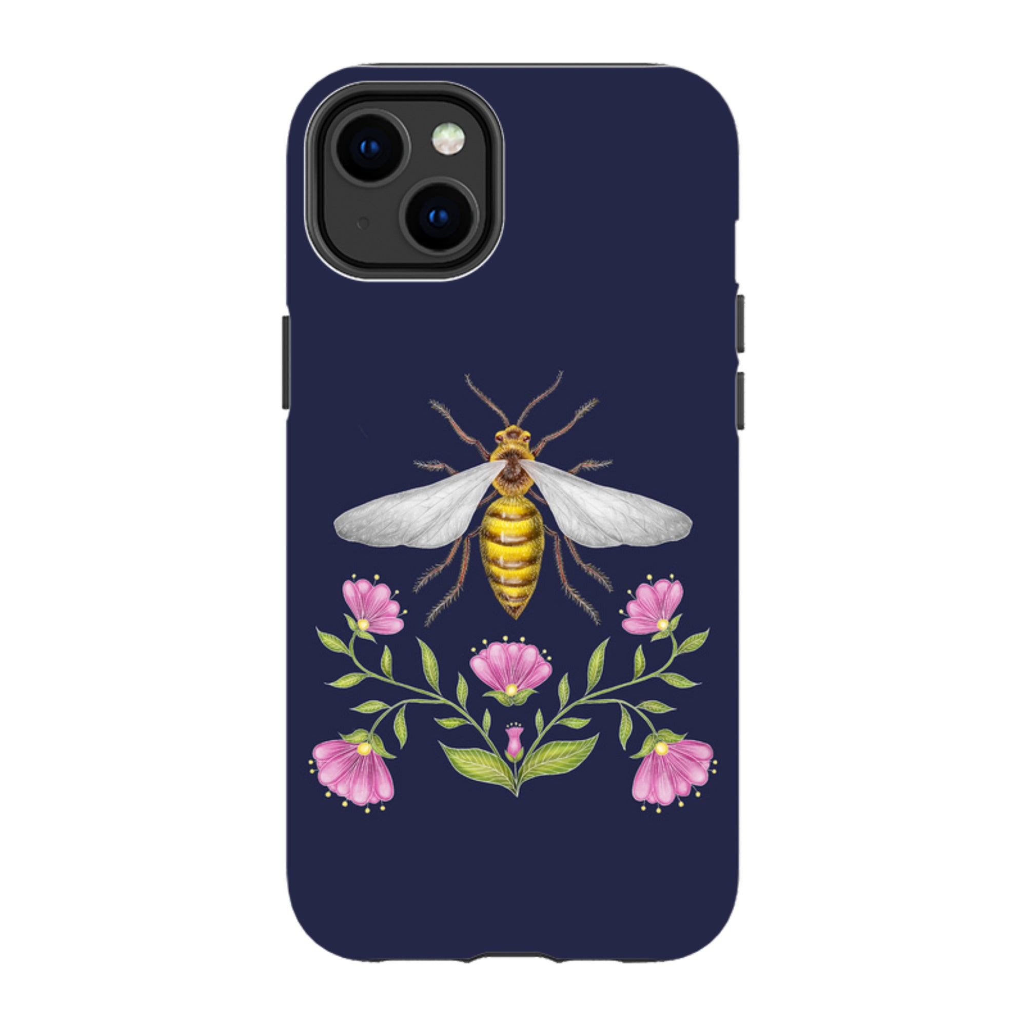 iPhone MagSafe Tough Case - Wings Of Freedom Navy By Catherine Rowe