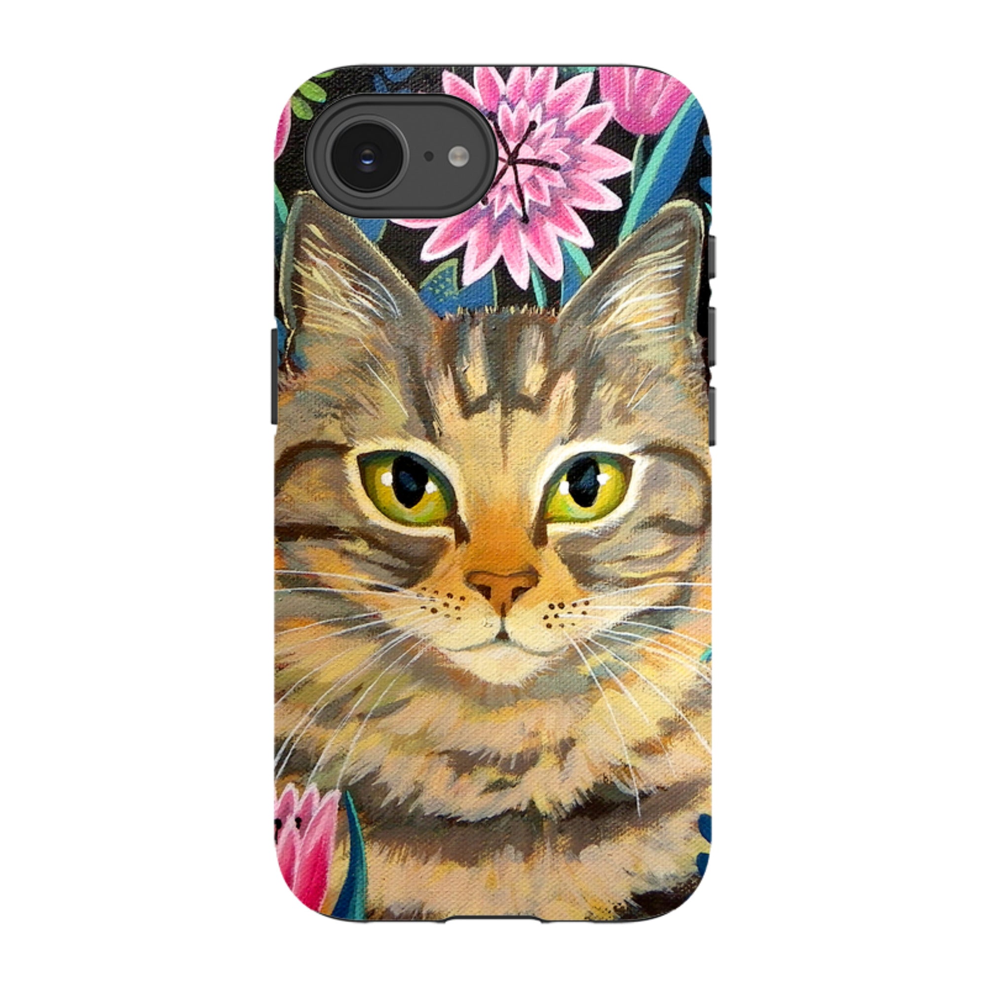 iPhone Tough Case - Tabby Cat By Mary Stubberfield