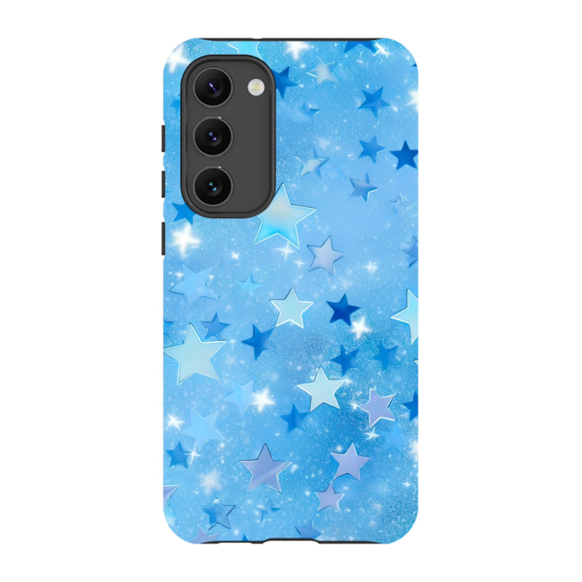 Samsung Tough Case - Blue Stars II  (Case Does Not Glitter)