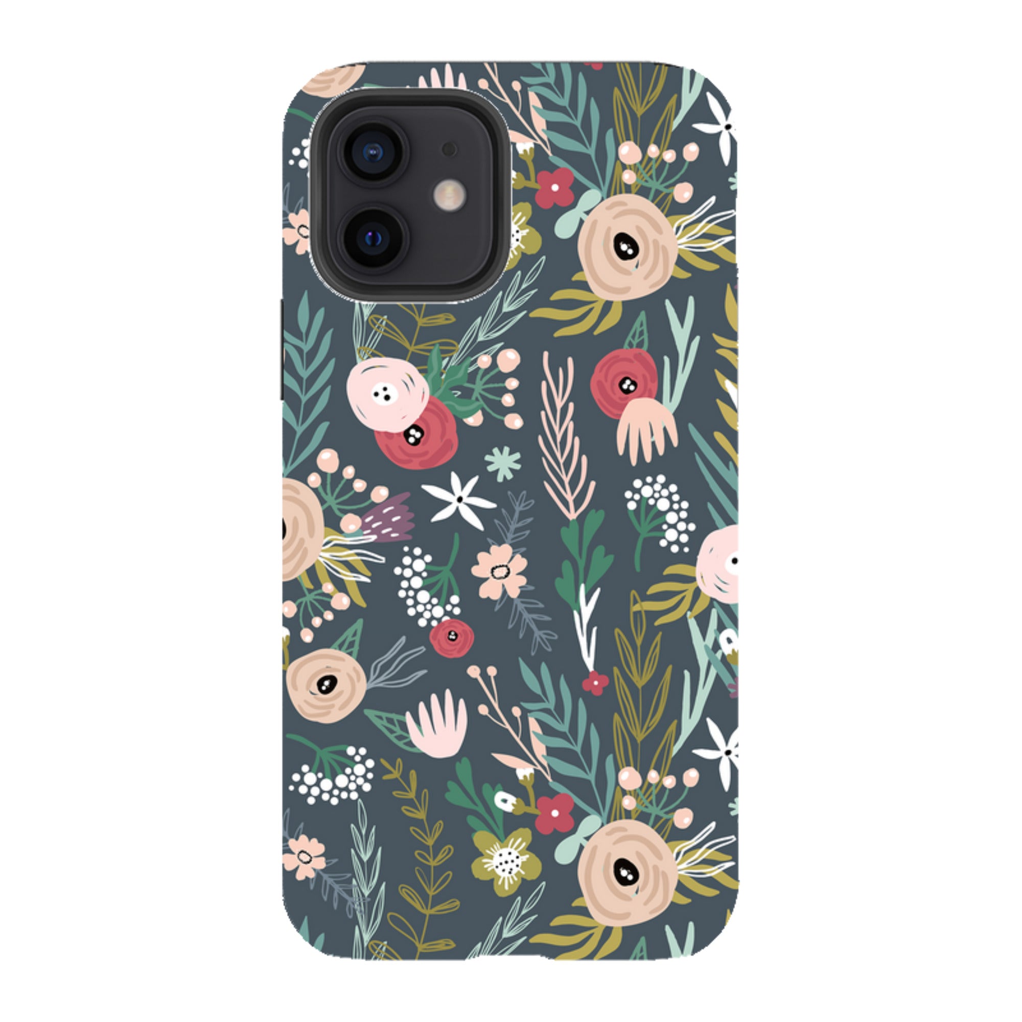iPhone Tough Case - Winter Scandi Floral