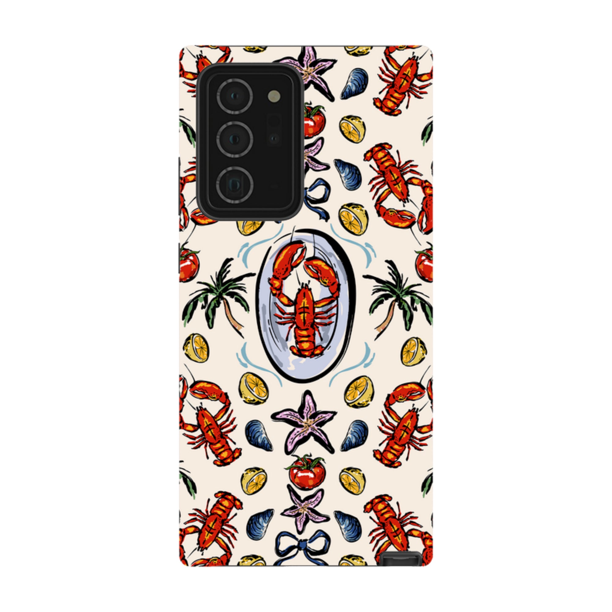 Samsung Tough Case - Seafood and palm trees