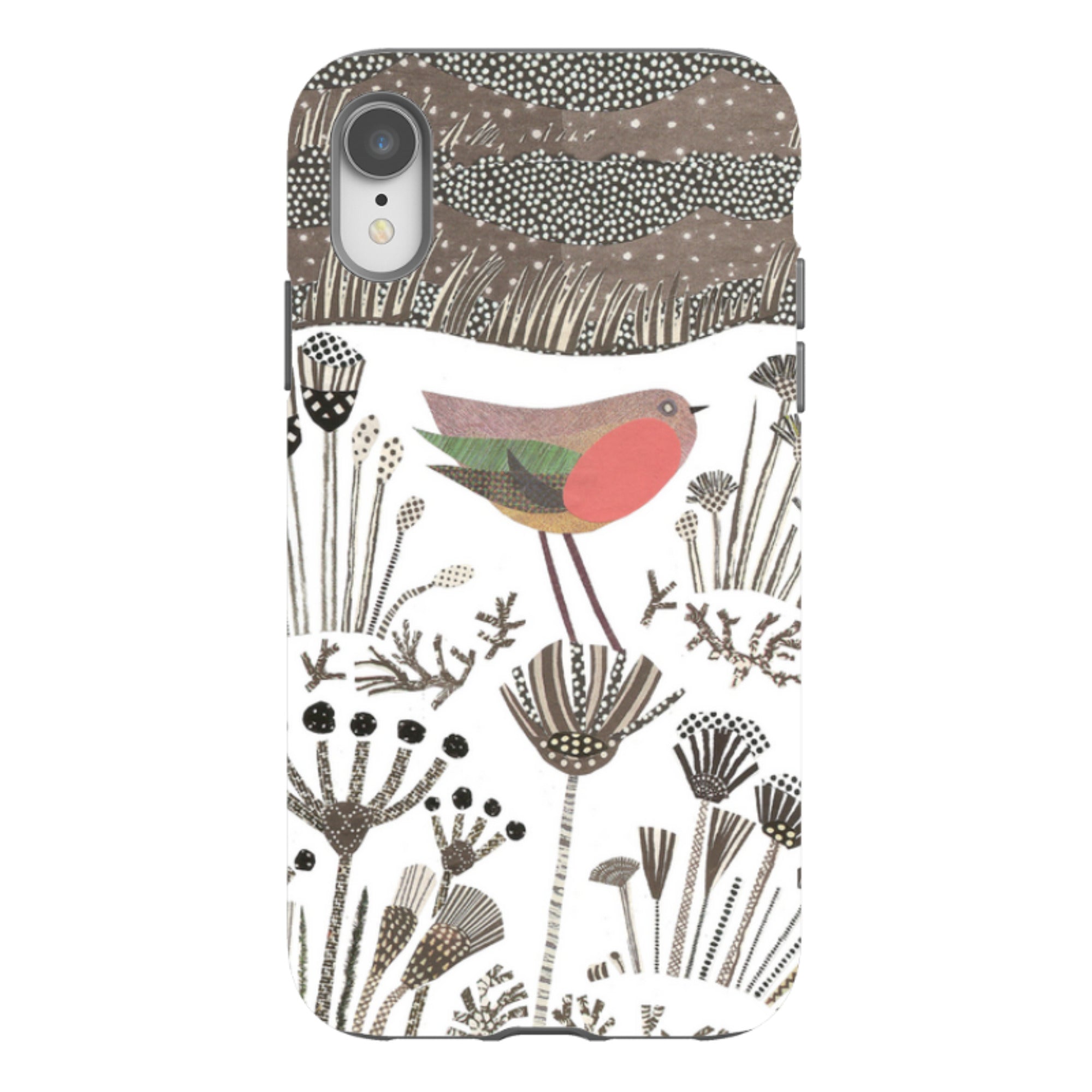 iPhone Tough Case - Robin in Snow By Jane Robbins
