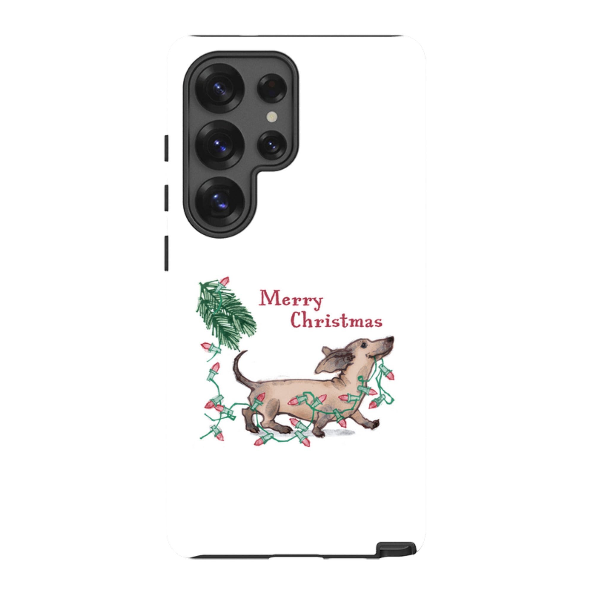 Samsung Tough Case - Christmas Dachshund By Liane Payne