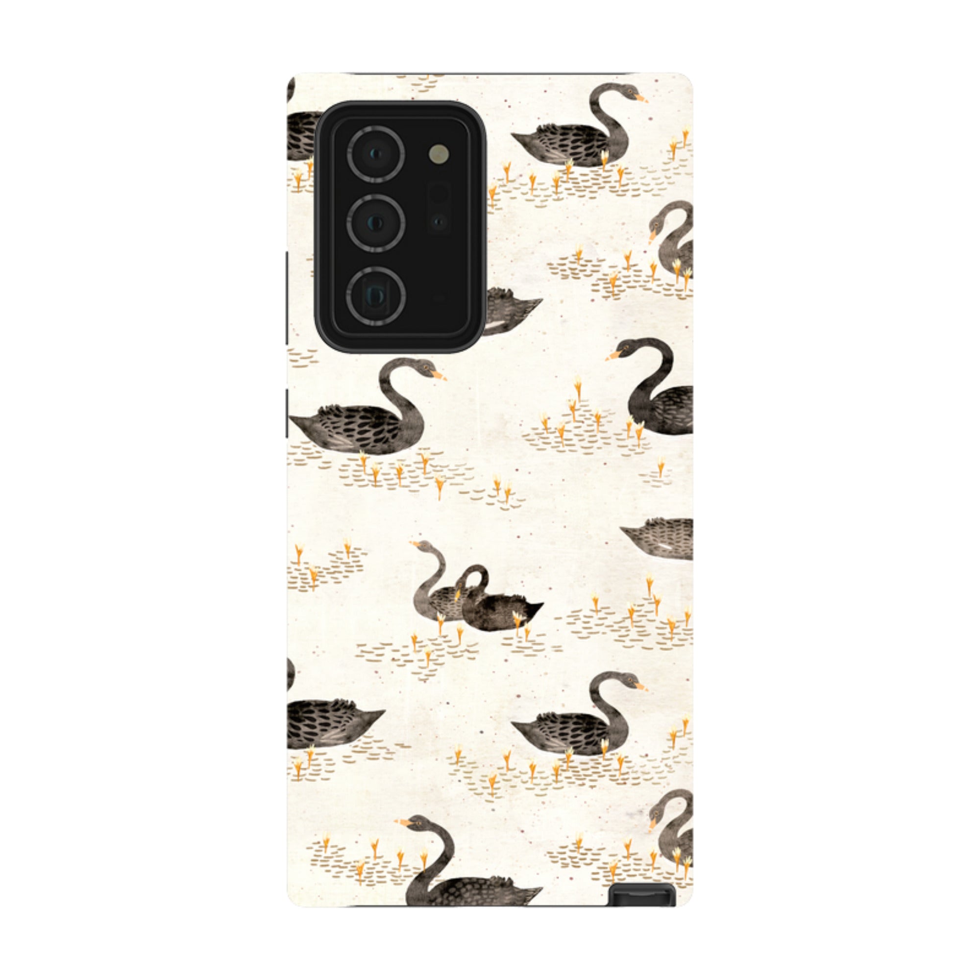 Samsung Tough Case - Swans Cream By Katherine Quinn
