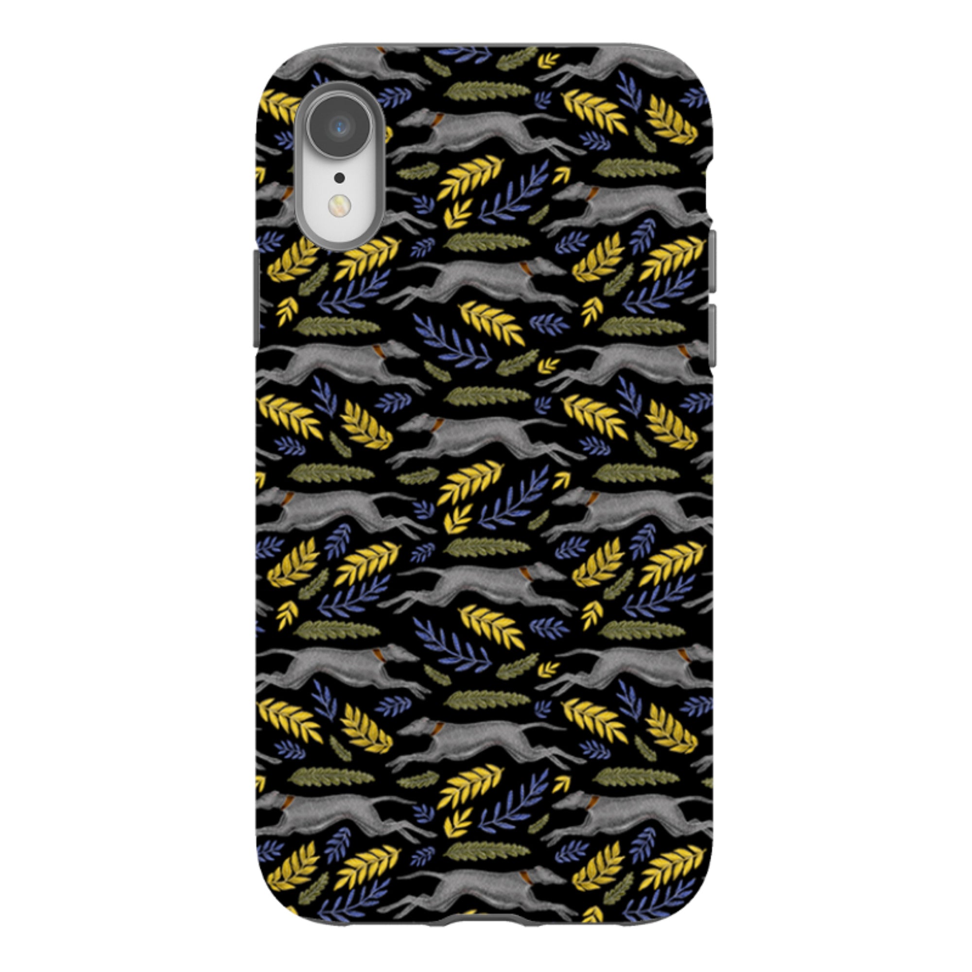 iPhone Tough Case - Greyhound Pattern By Catherine Rowe