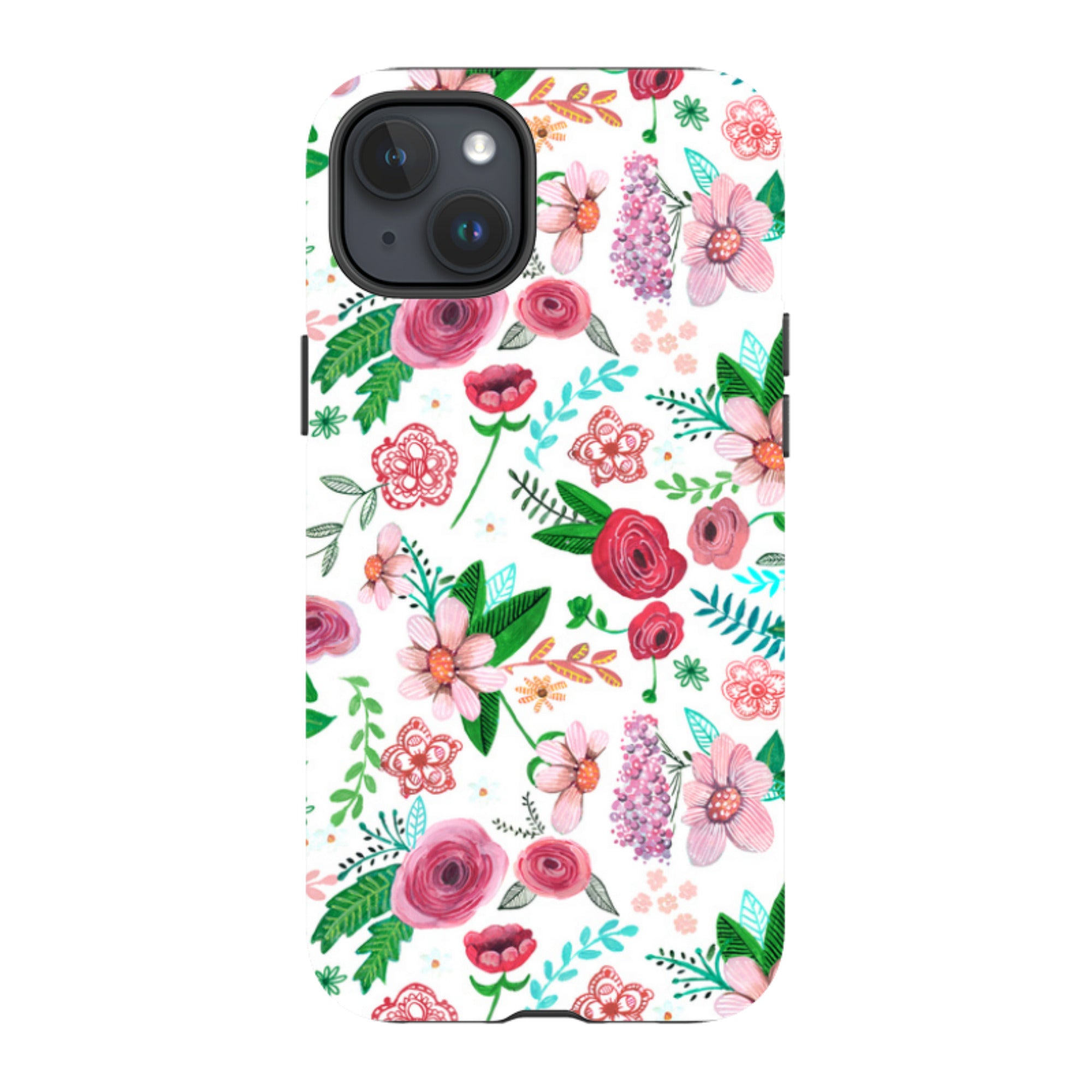 iPhone Tough Case - White Floral By Caroline Bonne Muller
