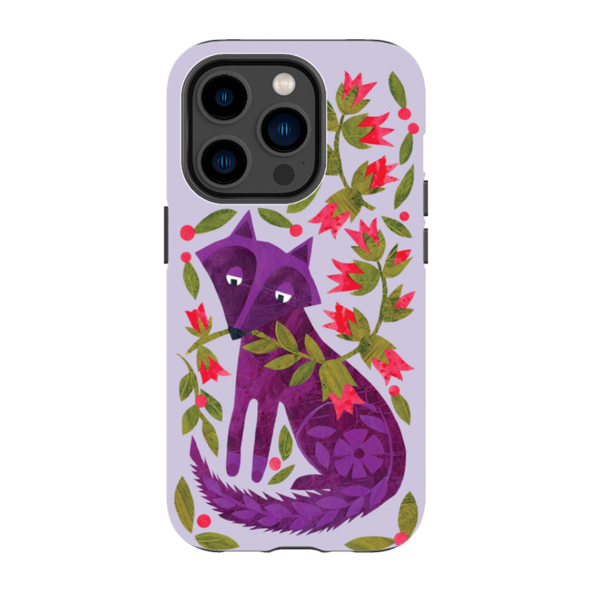 iPhone MagSafe Tough Case - Purple Foxie By Tracey English