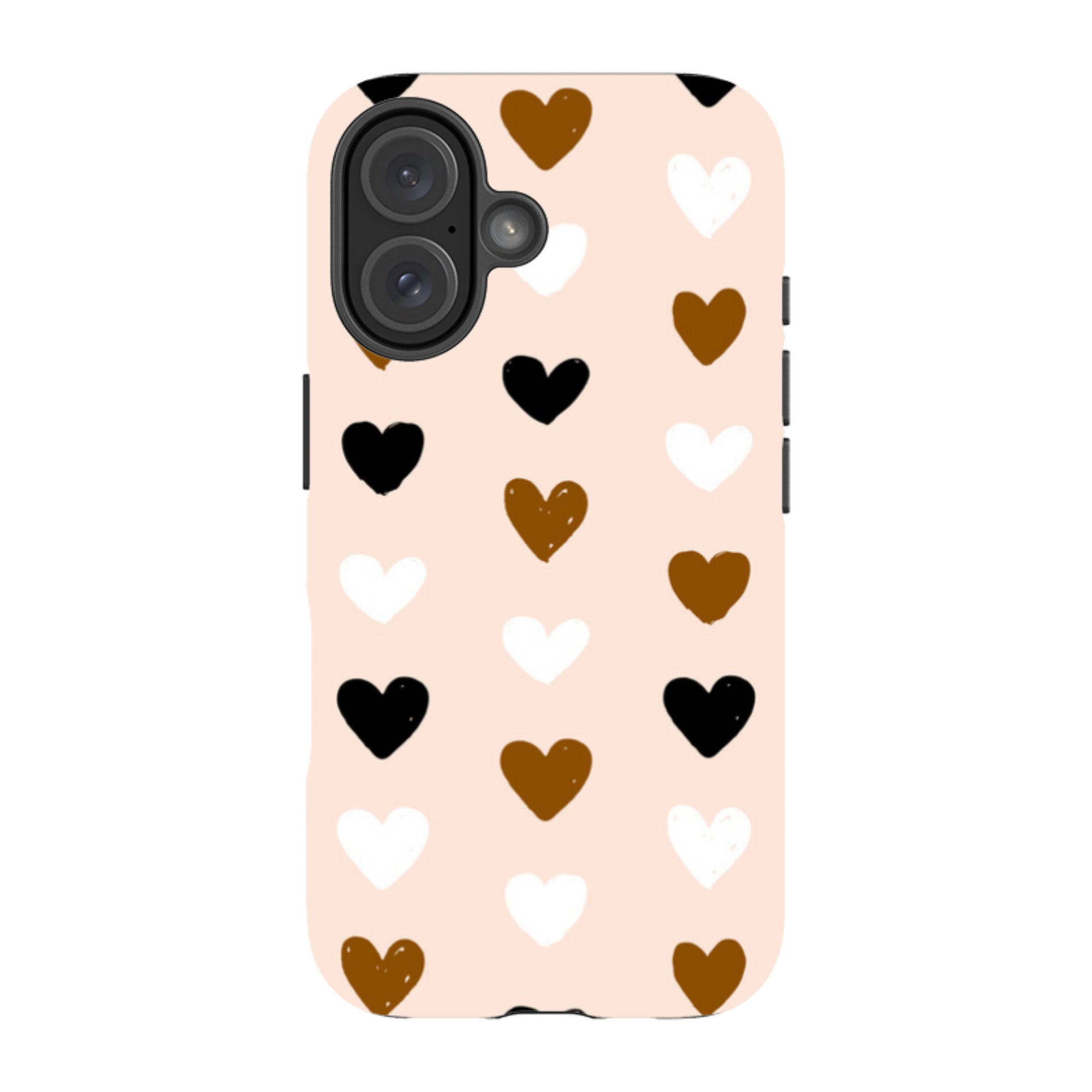 iPhone Tough Case - Hearts Pale