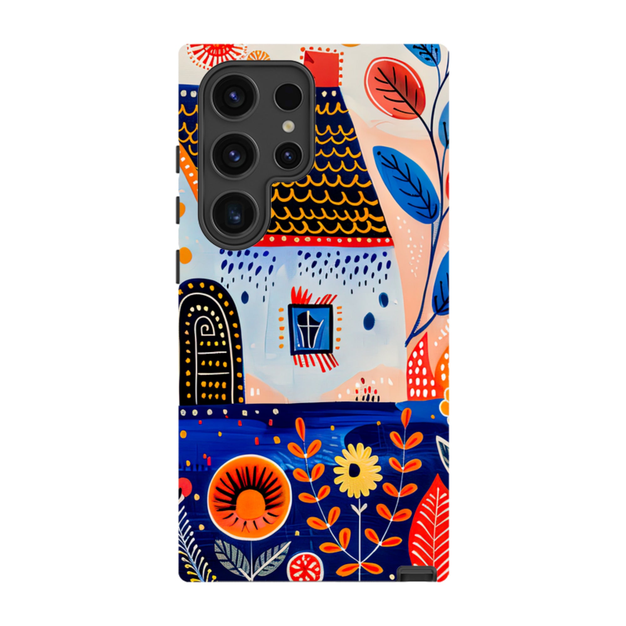 Samsung Tough Case - Folk Art House VIII