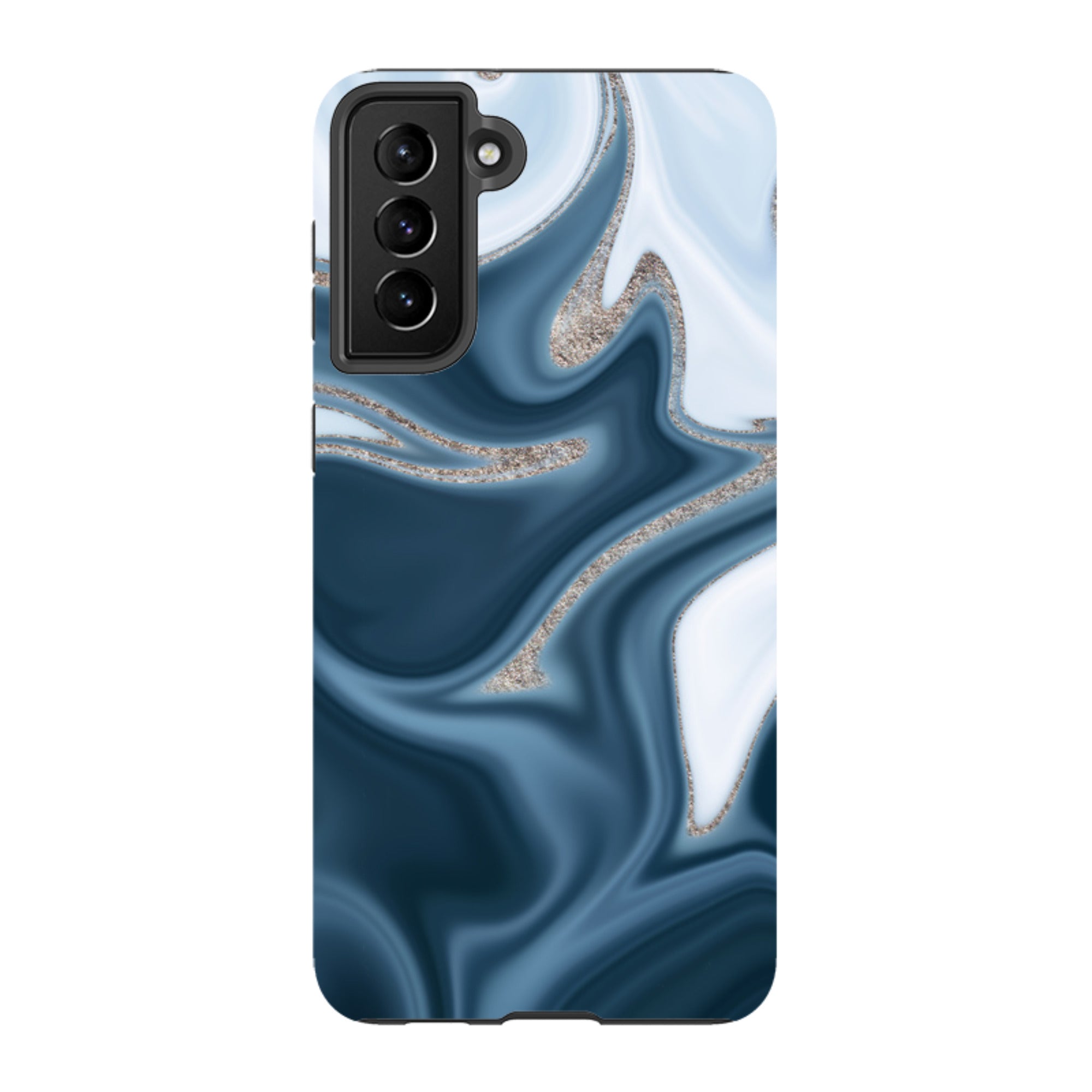 Samsung Tough Case - Blue Ice (case does not glitter)
