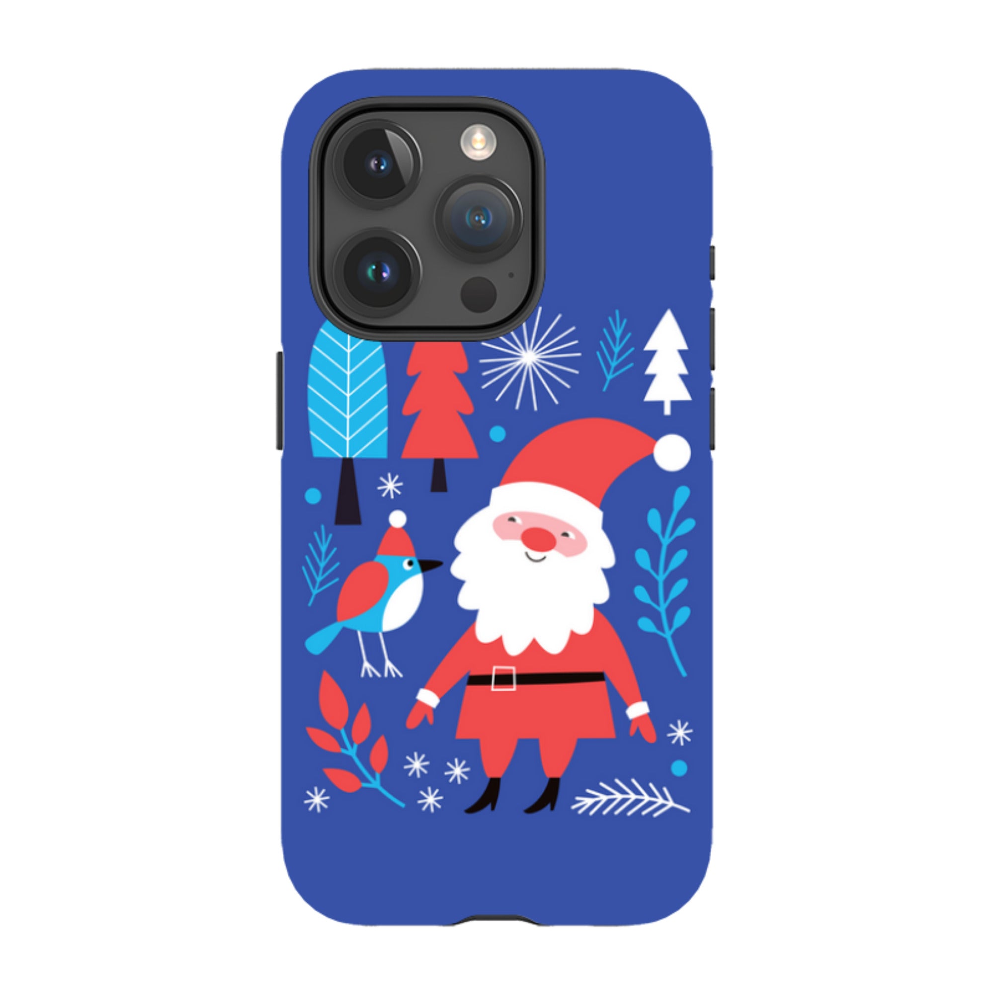 iPhone Tough Case - Santa And Bird
