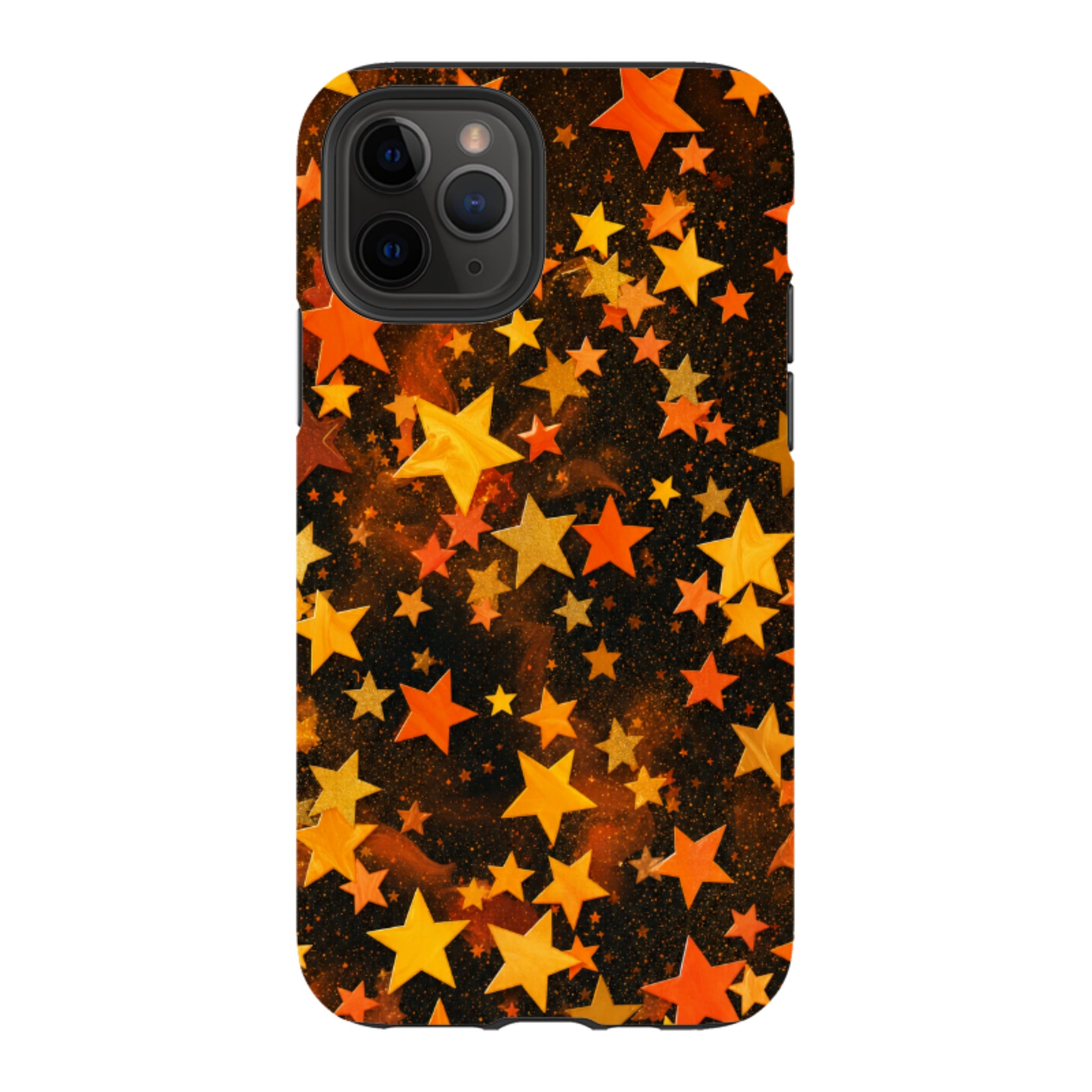 iPhone Tough Case - Orange Galaxy Star