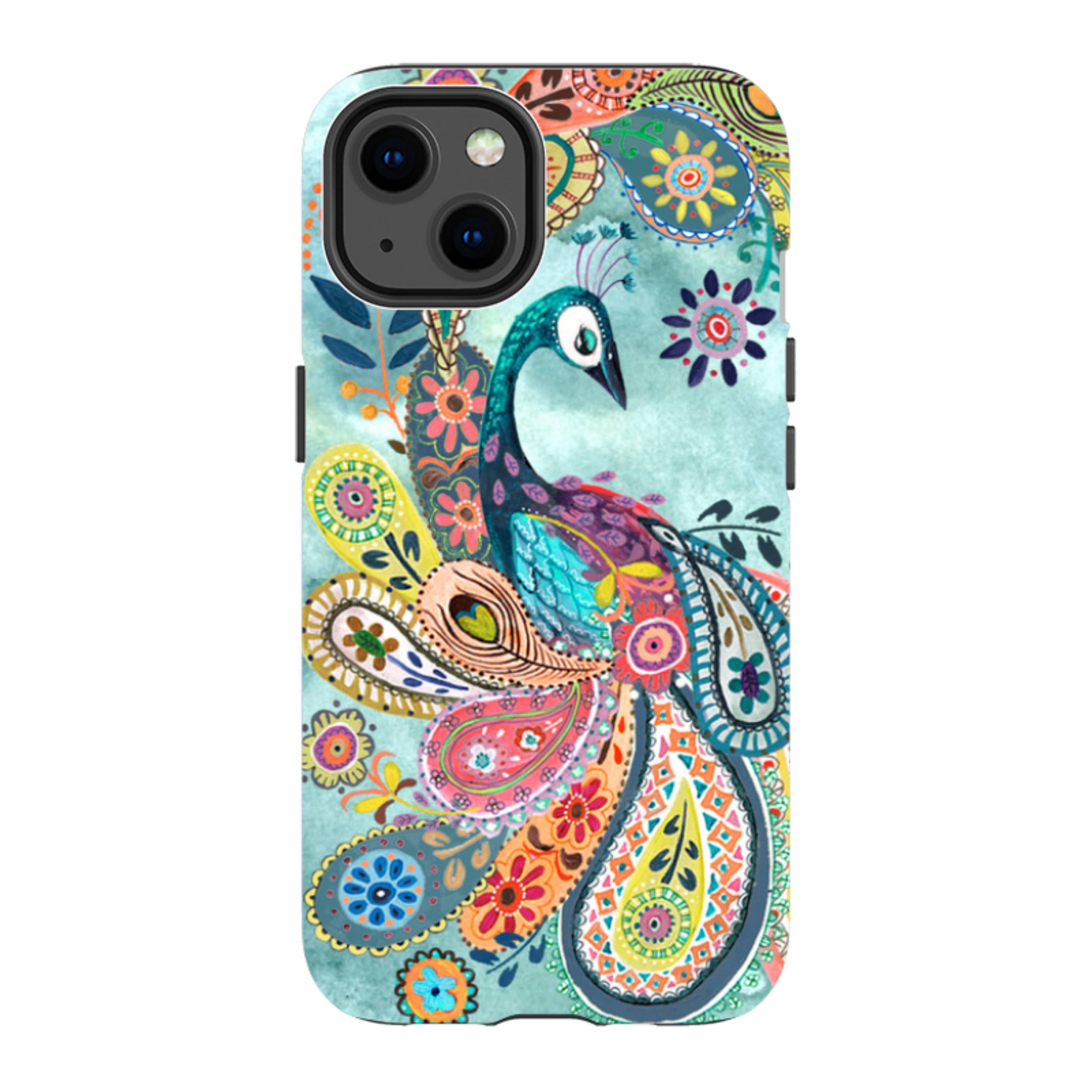 iPhone Tough Case - Peacock Dreams By Caroline Bonne Muller