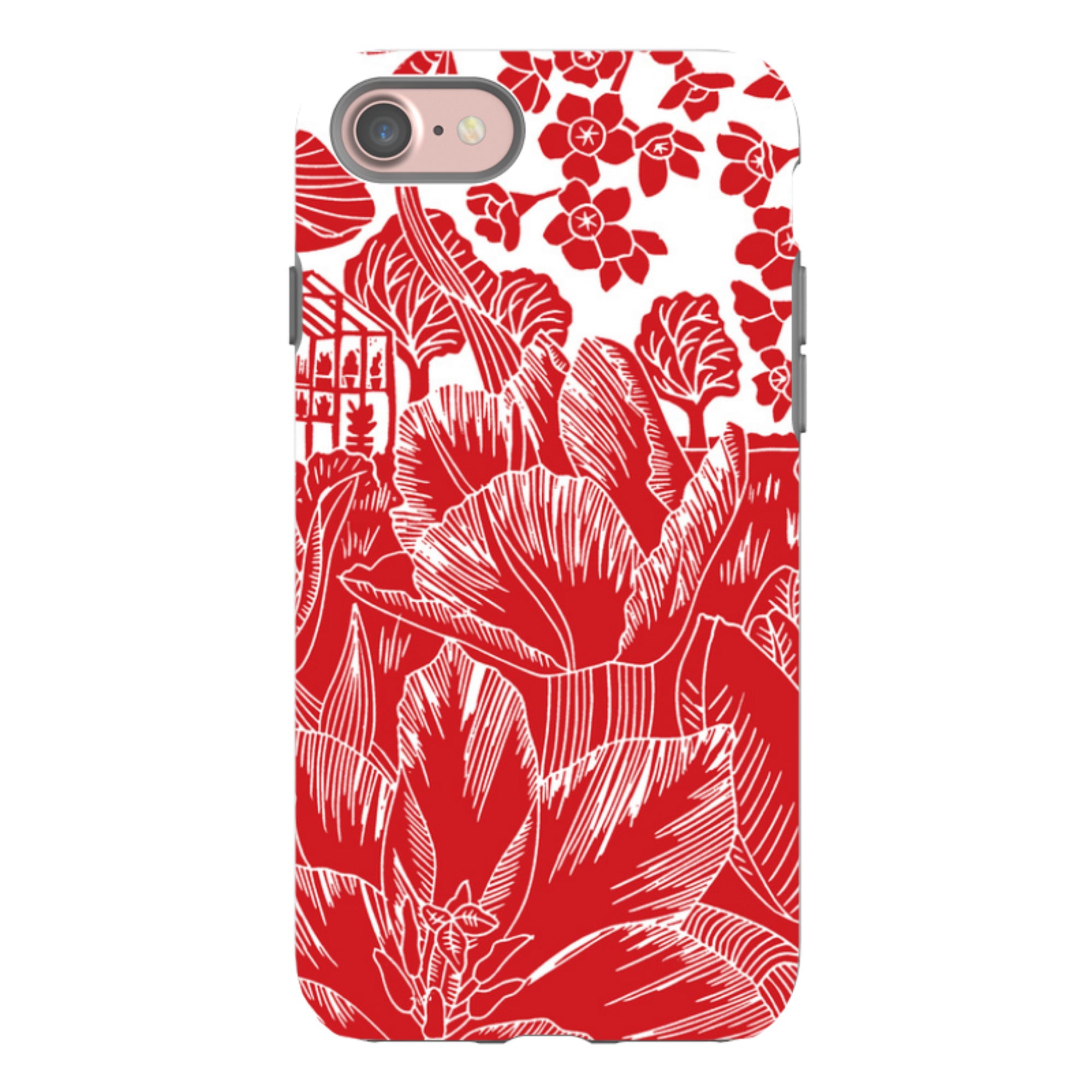 iPhone Tough Case - Tulip Silhouette By Kate Heiss