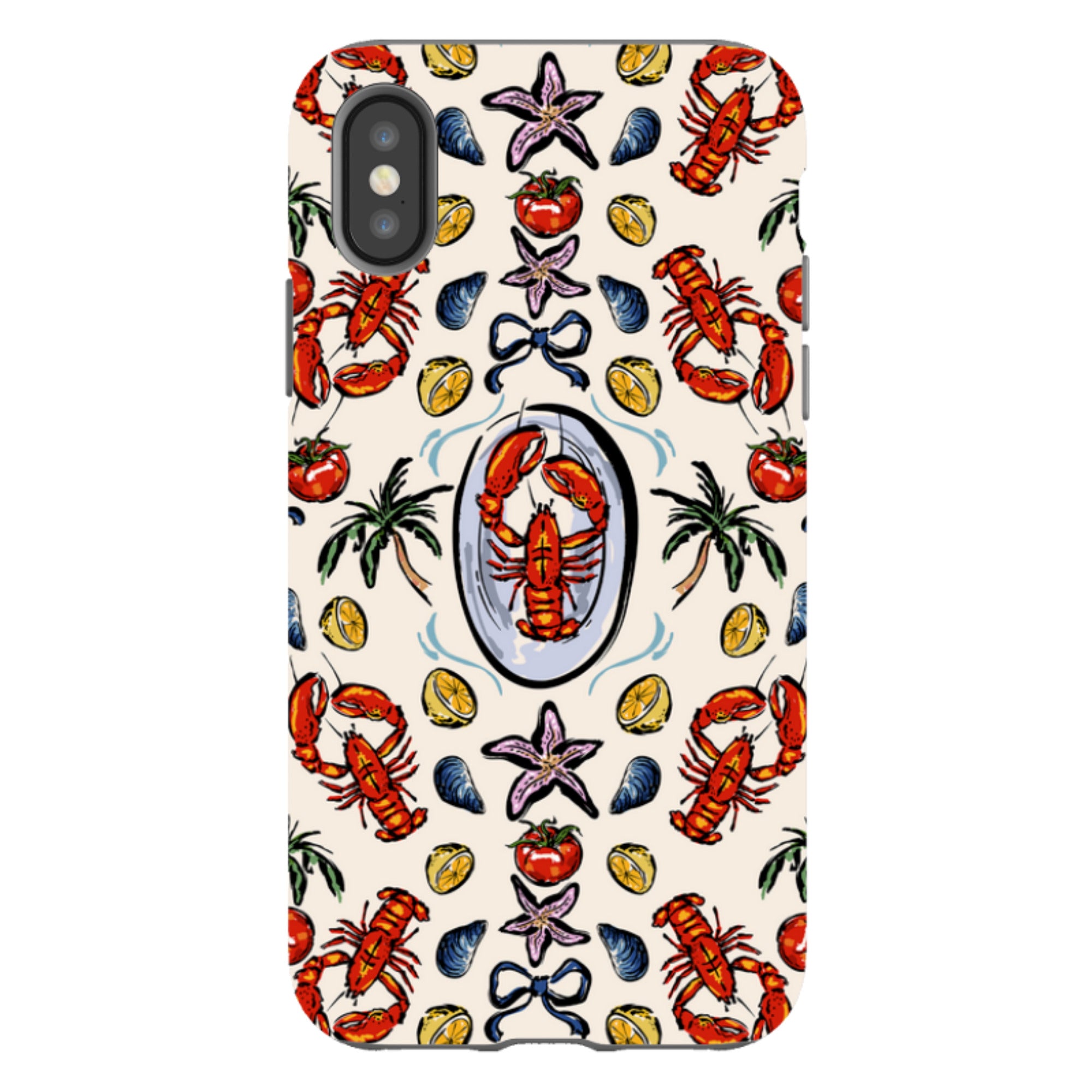 iPhone Case - Seafood and Palm Trees