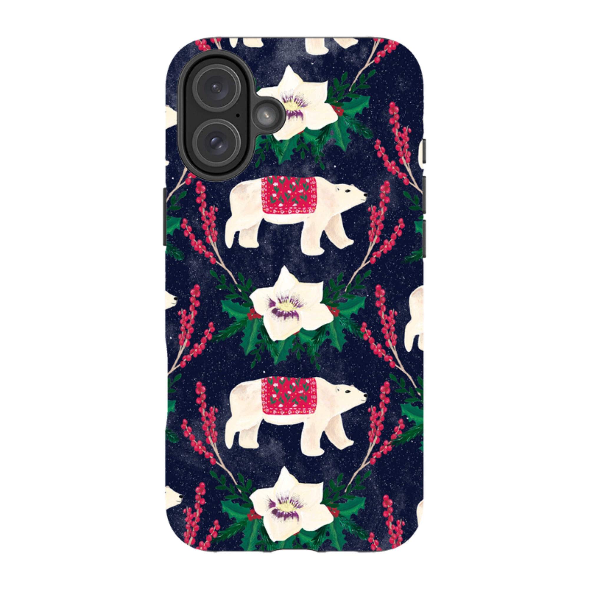 iPhone Tough Case - Midnight Polar Bears By Abby Jacobs