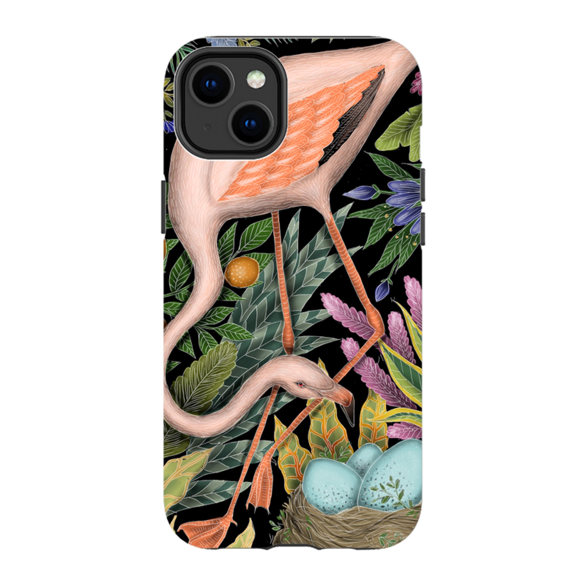 iPhone MagSafe Tough Case - Flamingo By Catherine Rowe