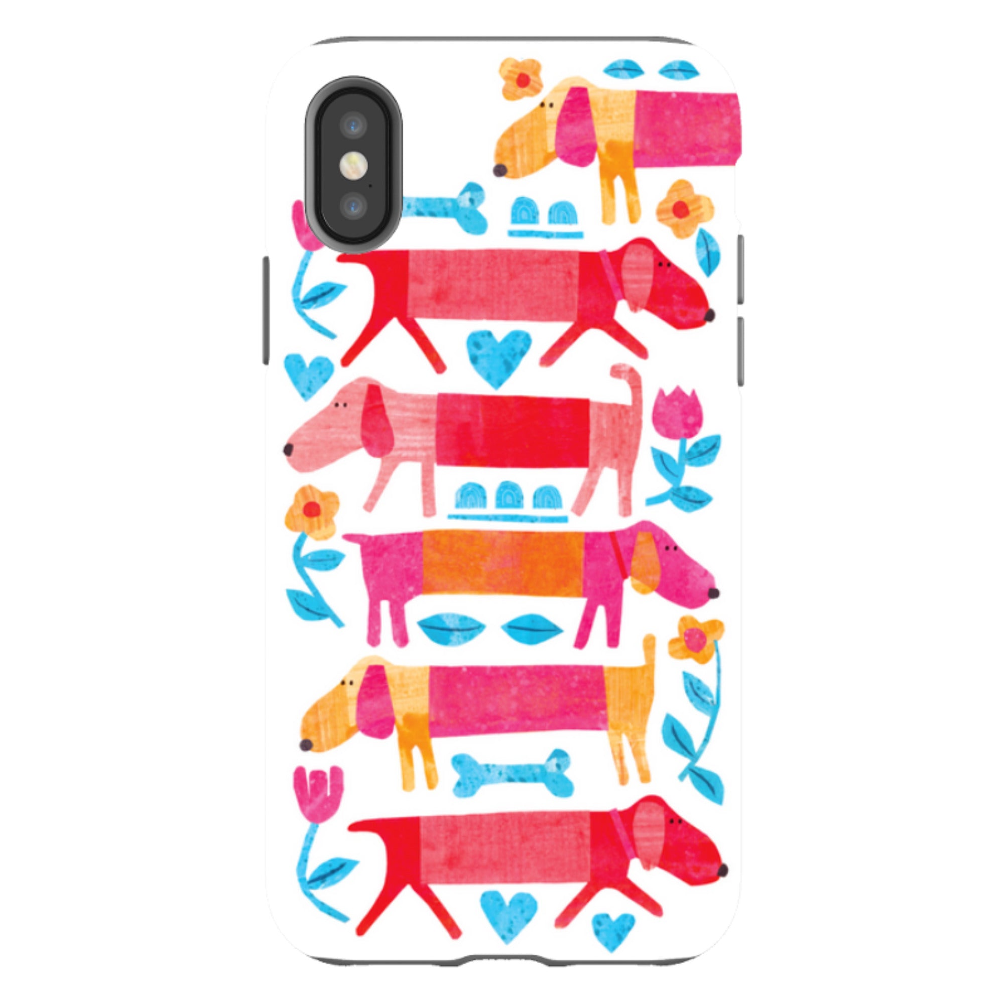 iPhone Tough Case - Sausage Dog By Tracey English