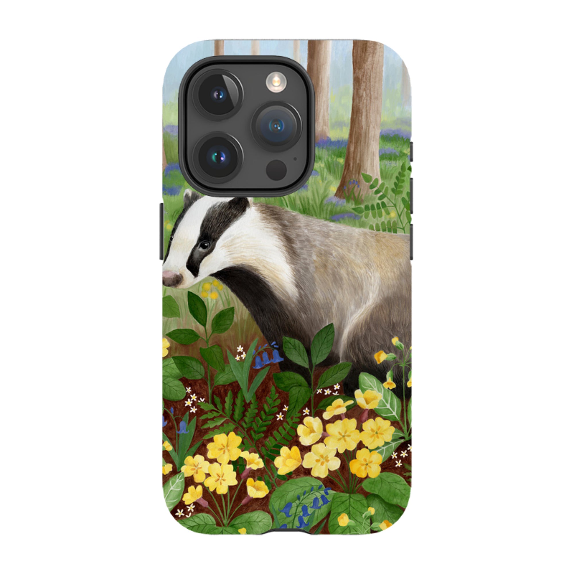 iPhone MagSafe Tough Case - Bluebell Badger By Bex Parkin