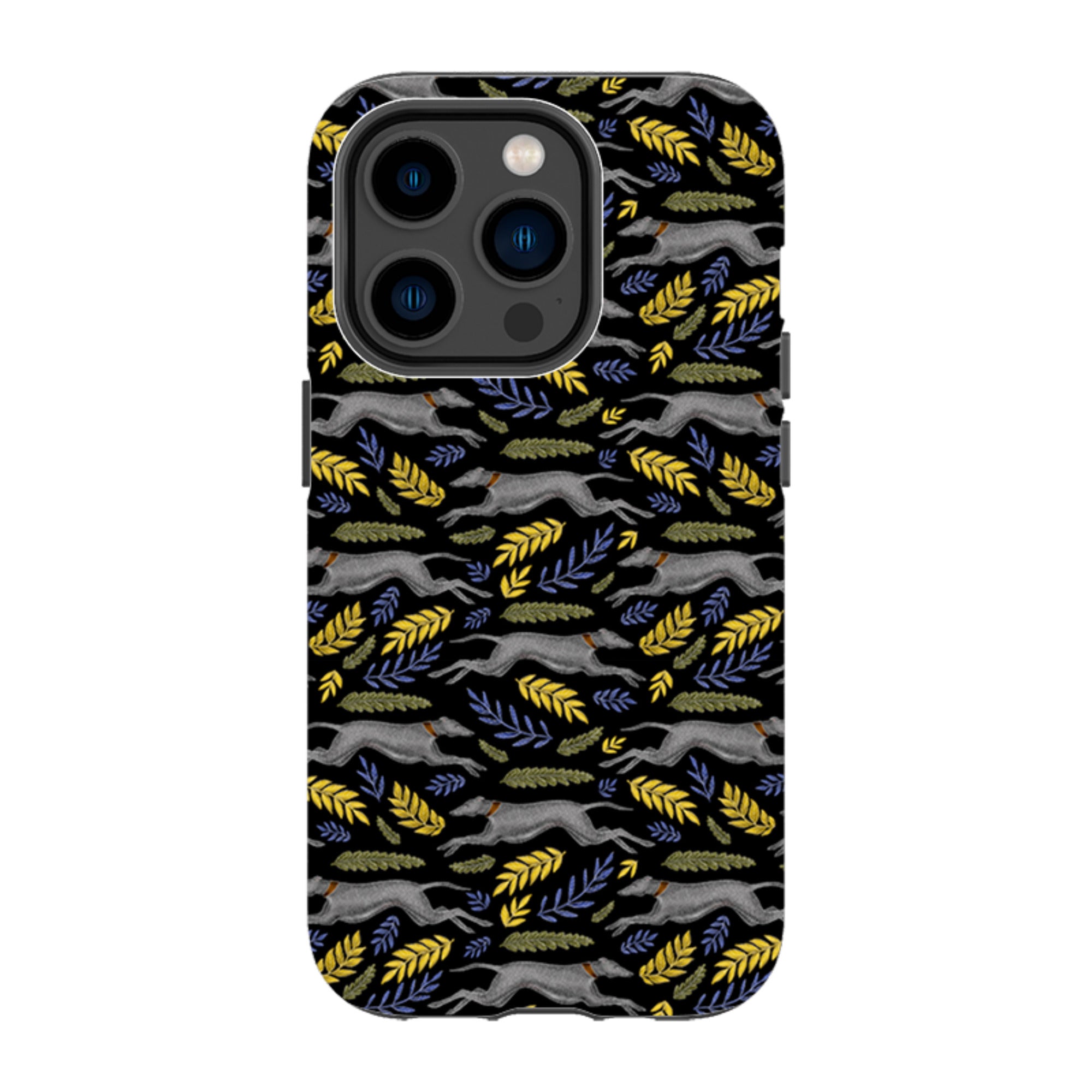 iPhone Tough Case - Greyhound Pattern By Catherine Rowe