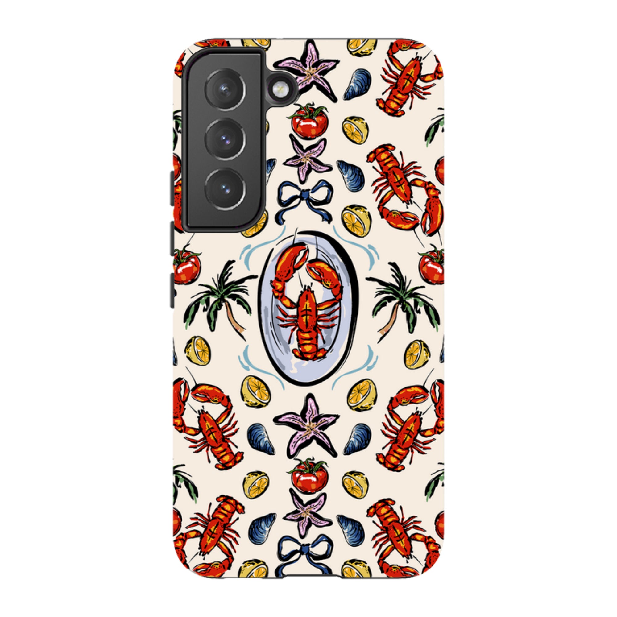 Samsung Tough Case - Seafood and palm trees