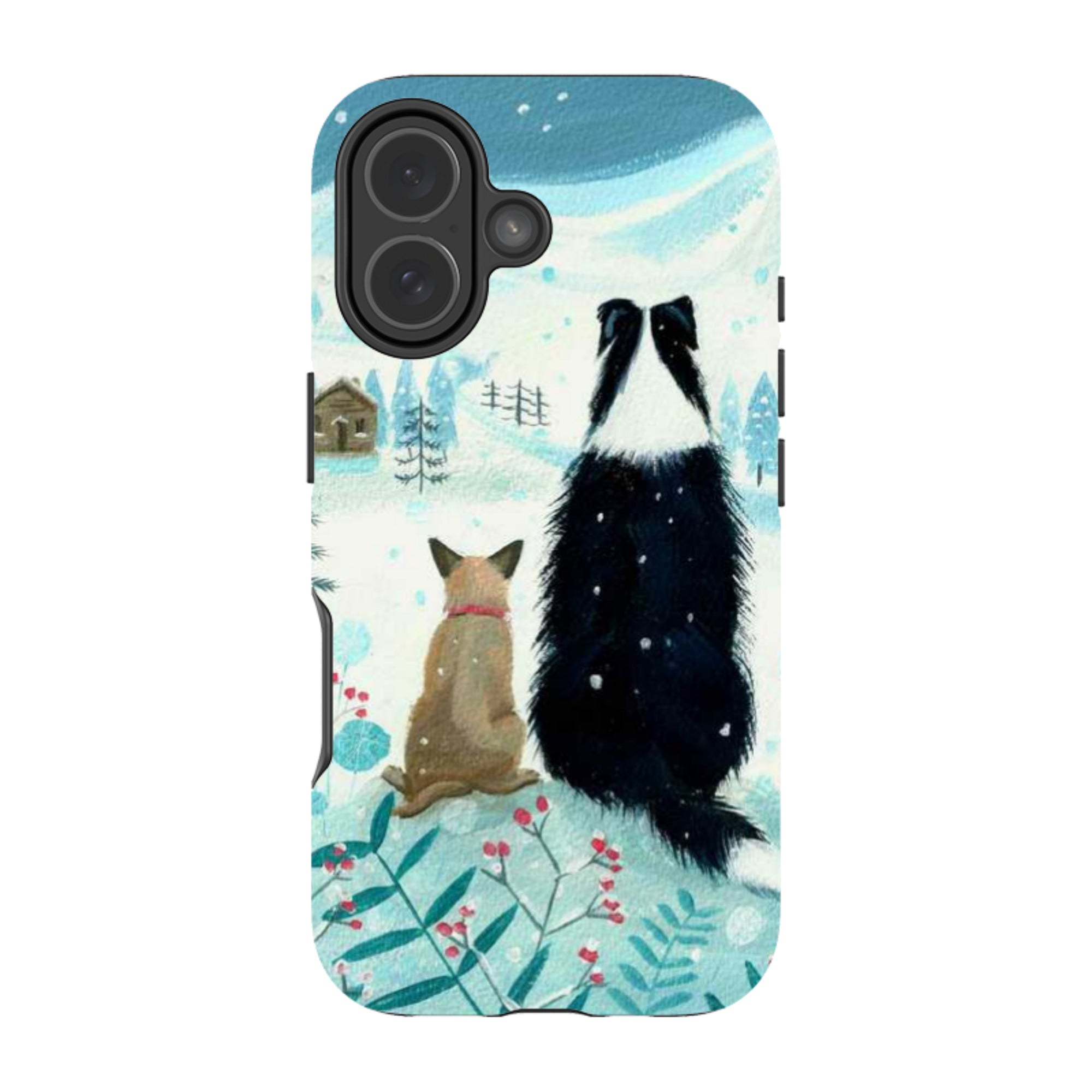iPhone MagSafe Tough Case - Dogs Xmas By Mary Stubberfield