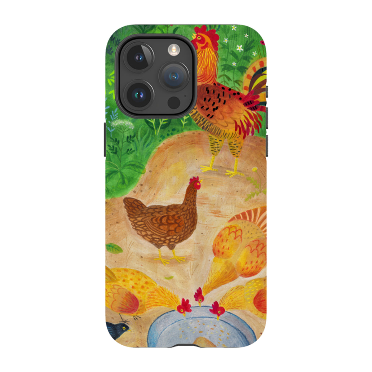 iPhone Tough Case - Chickens By Bex Parkin