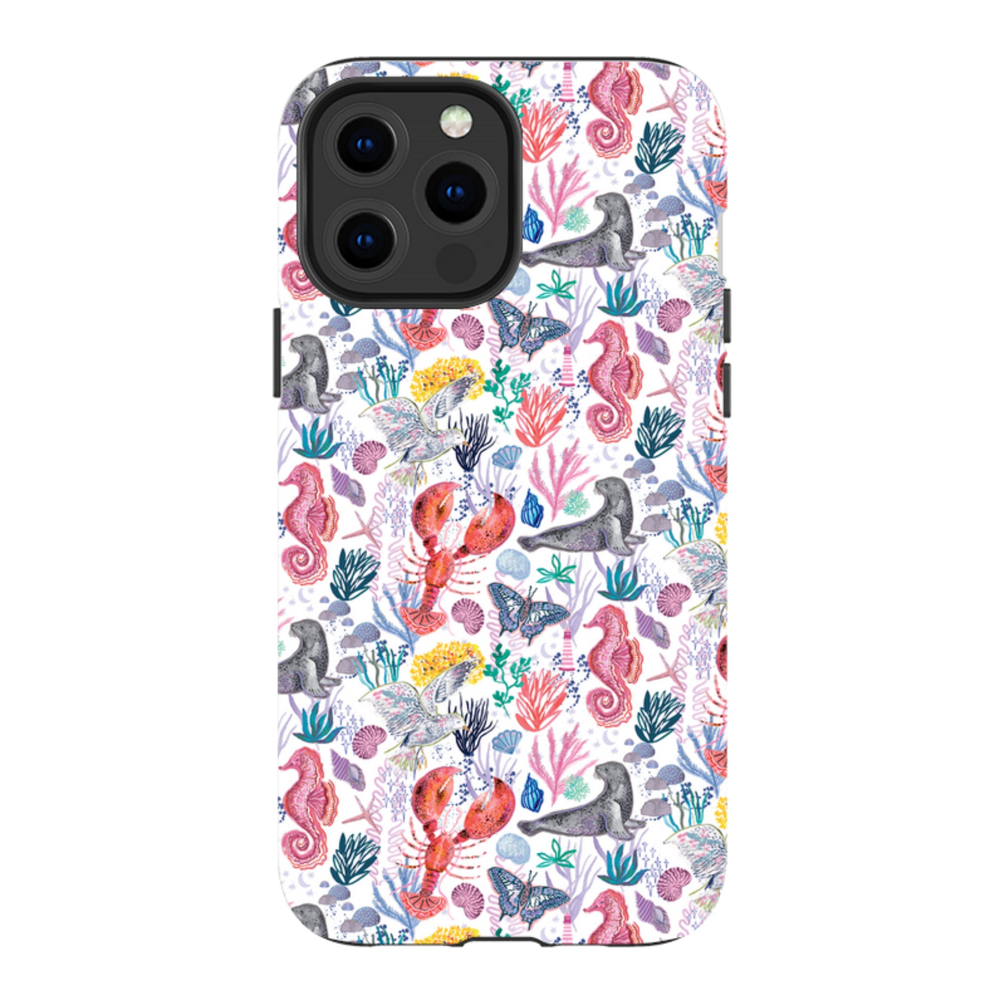 iPhone MagSafe Tough Case - Coastline Pattern B By Emma Frances Grant