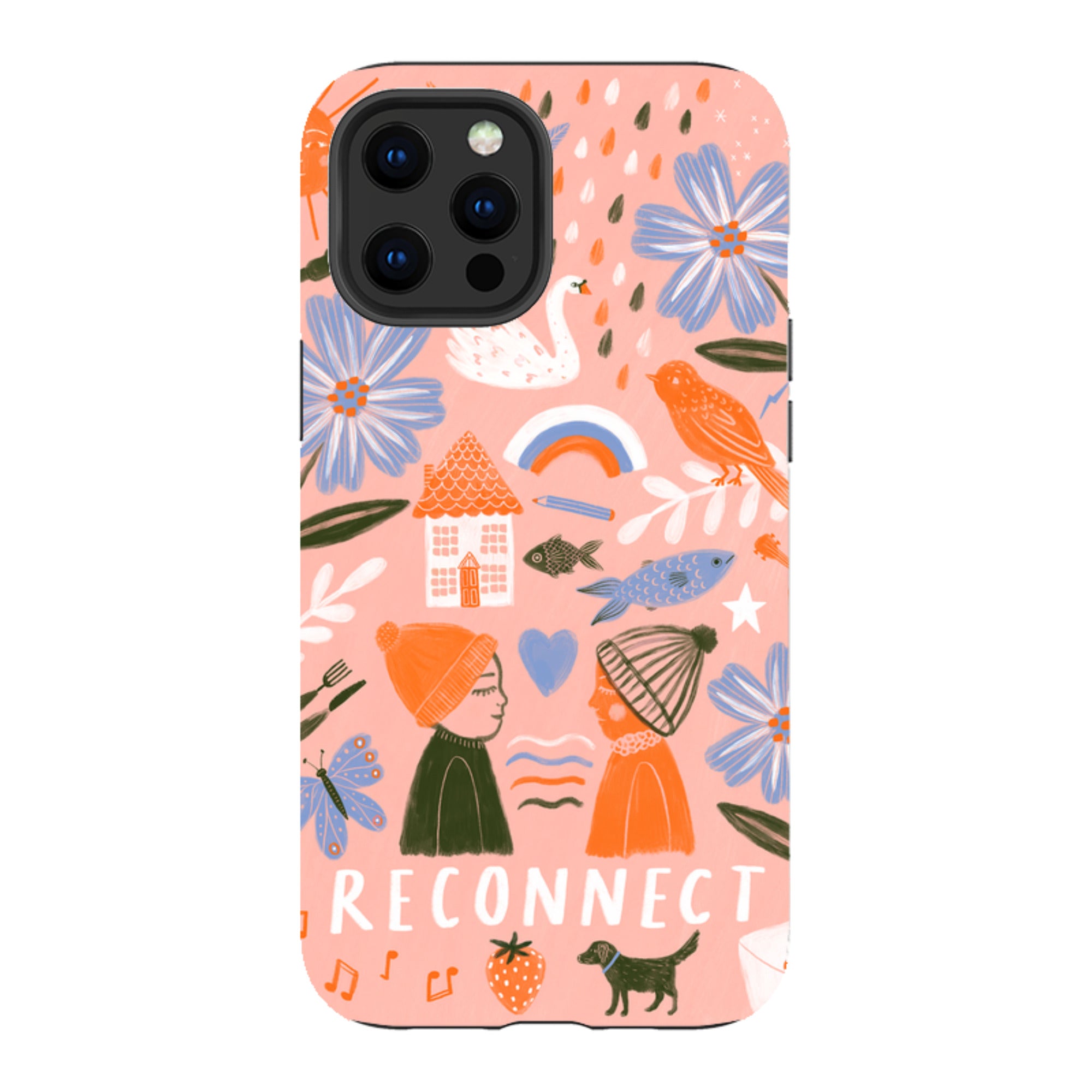 iPhone Tough Case - Reconnect Orange By Lee Foster Wilson