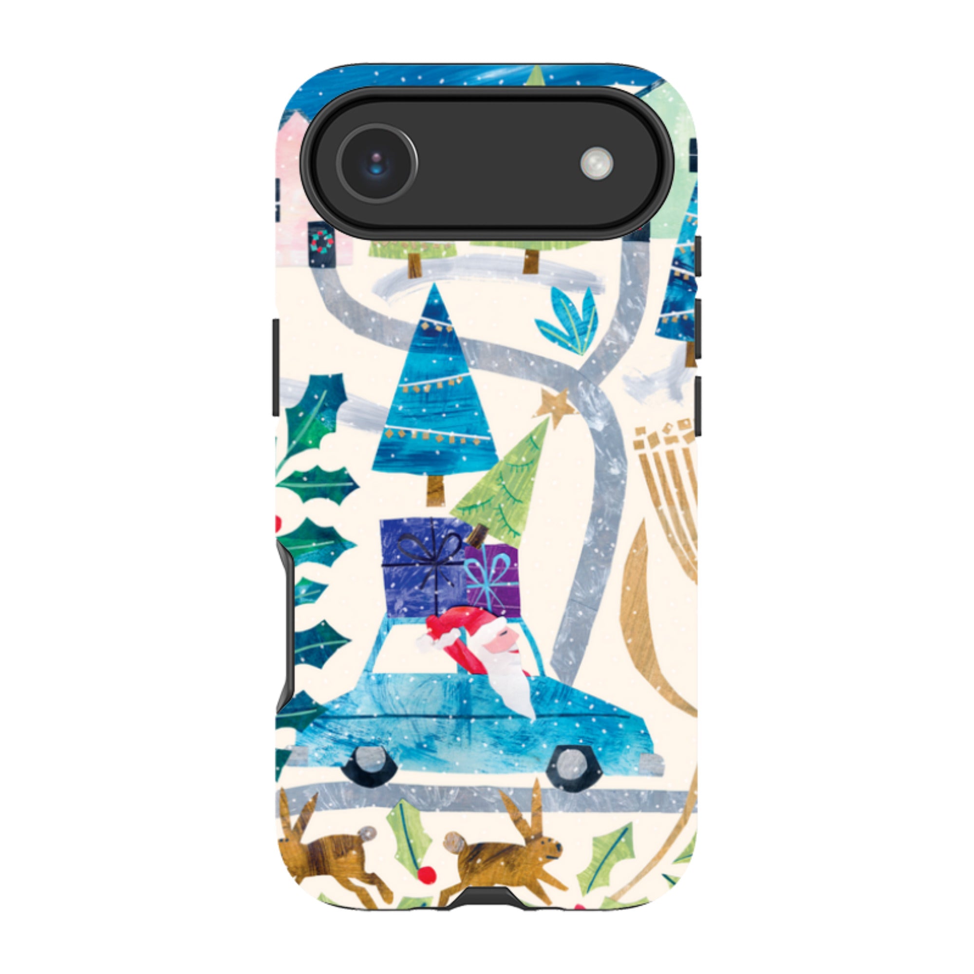 iPhone MagSafe Tough Case - Santa Driving Home By Tracey English