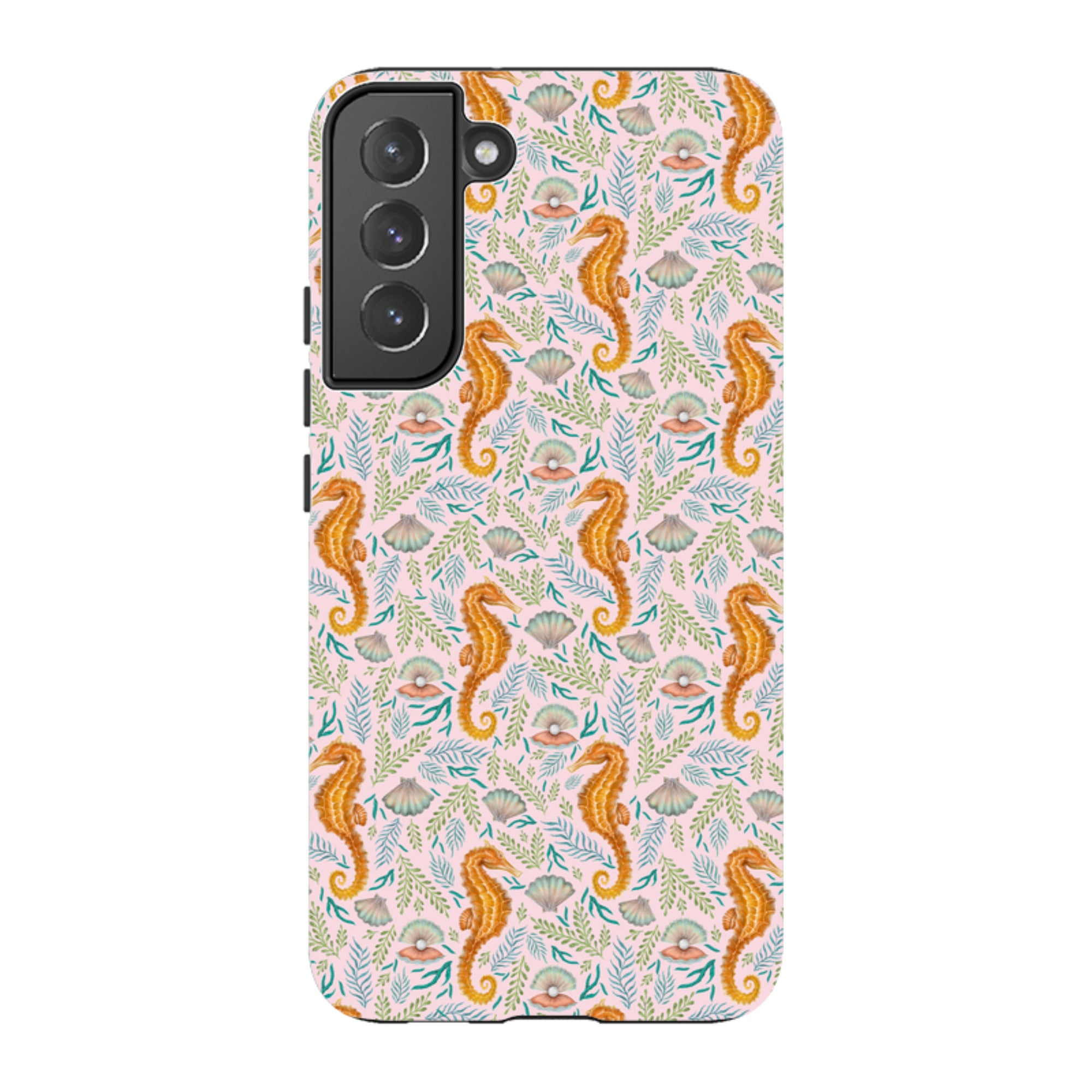 Samsung Tough Case - Seahorse Pink By Catherine Rowe