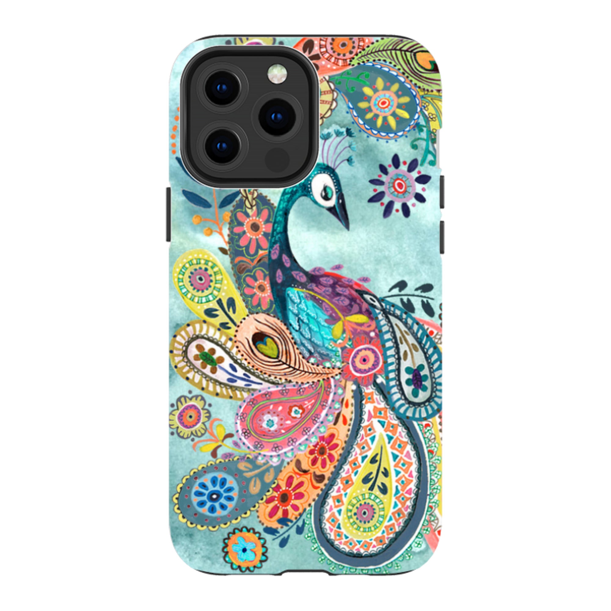 iPhone Tough Case - Peacock Dreams By Caroline Bonne Muller