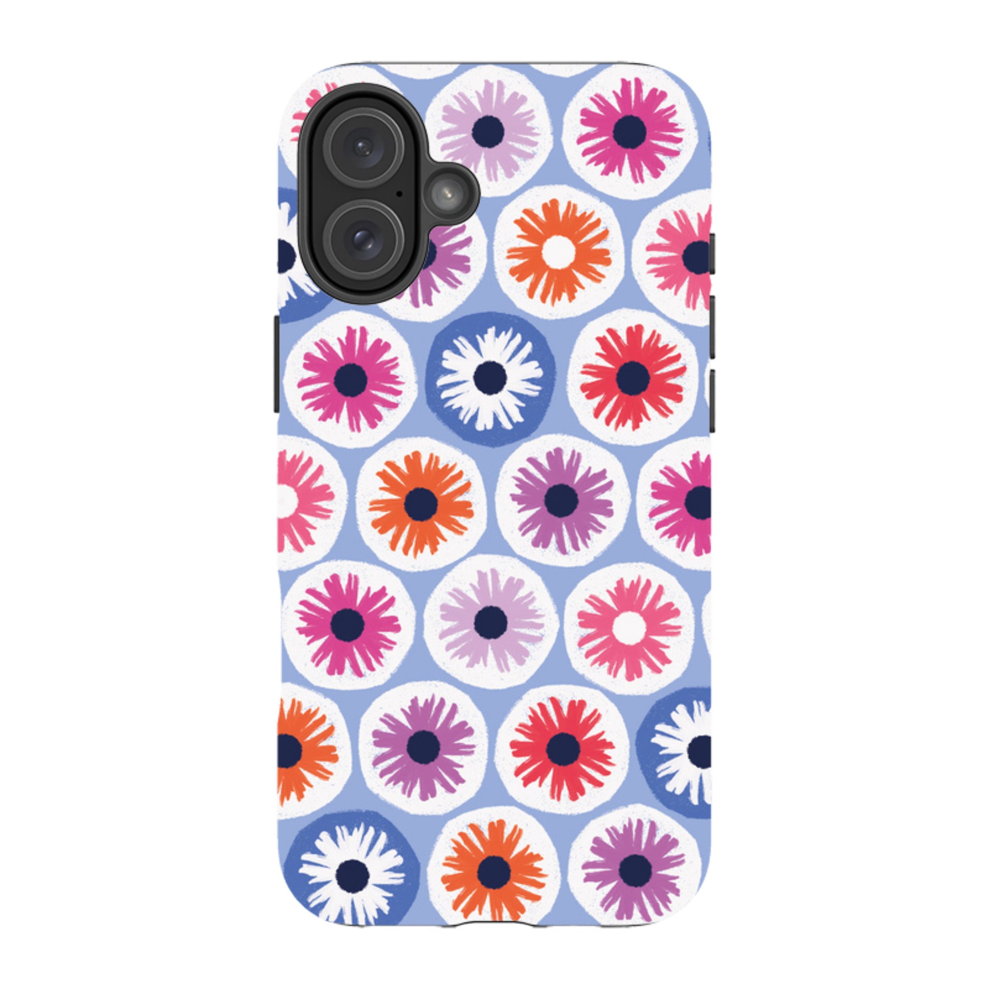 iPhone MagSafe Tough Case -  Penny Flowers Light Blue By Ali Brookes
