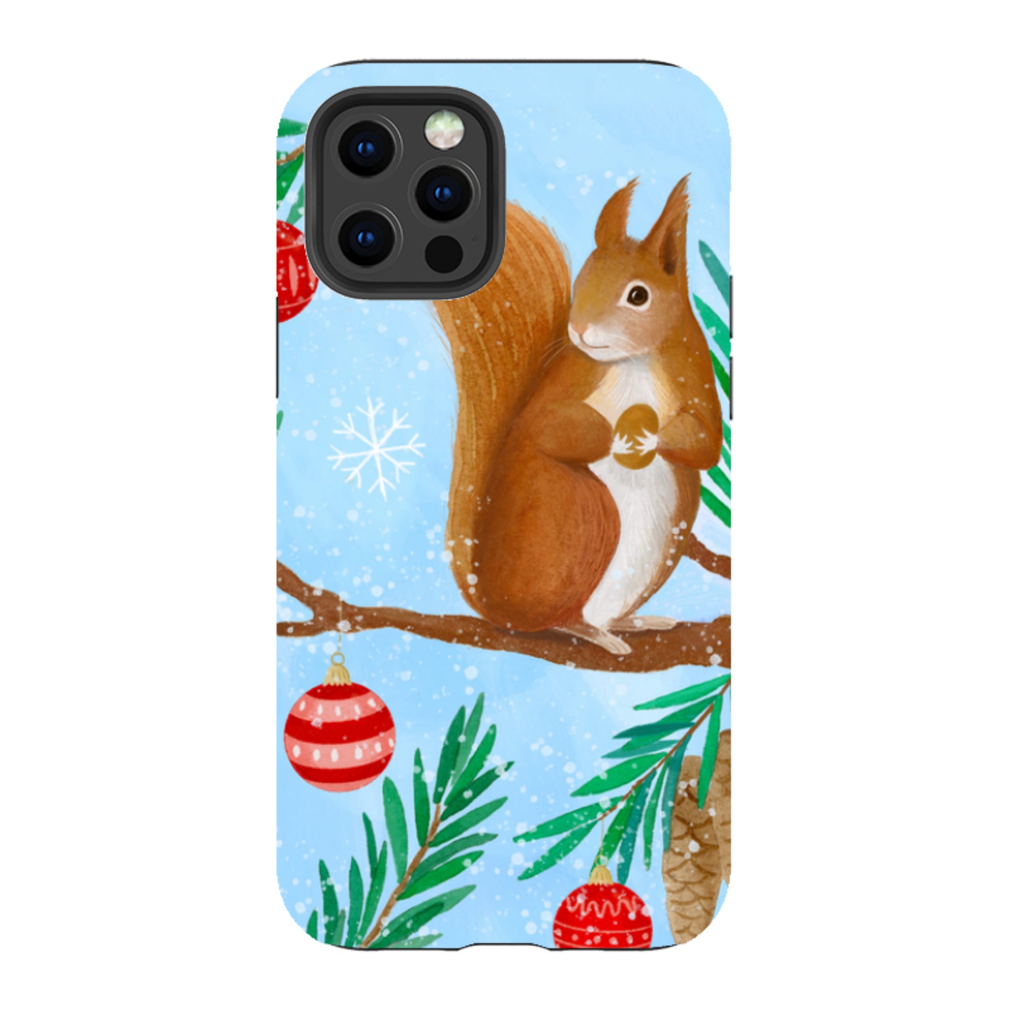 iPhone Tough Case - Winter Squirrel By Bex Parkin