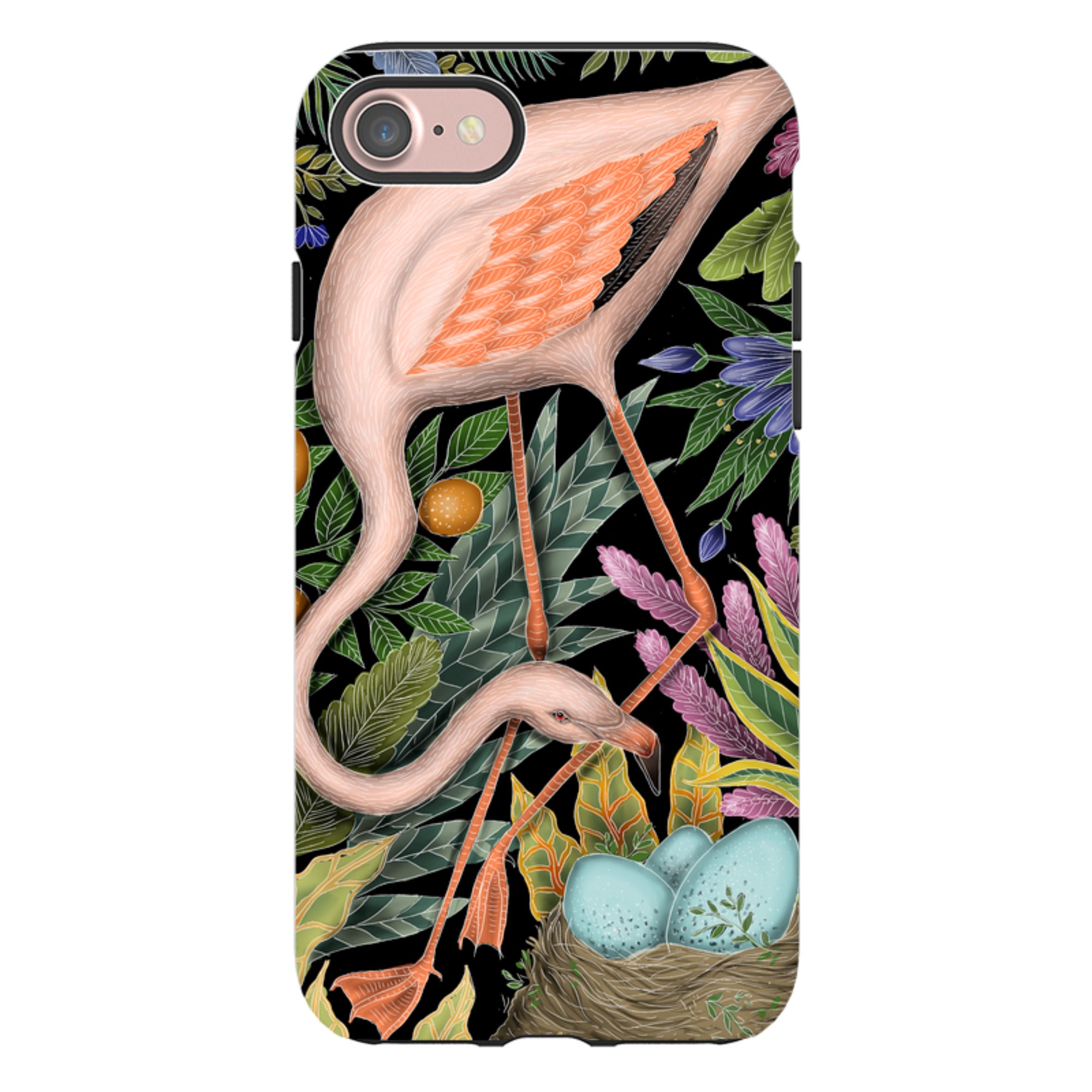 iPhone Tough Case - Flamingo By Catherine Rowe