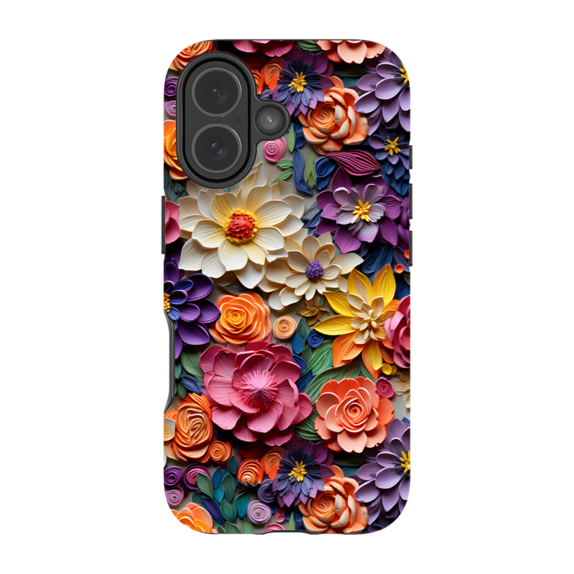 iPhone Tough Case -Violet Floral