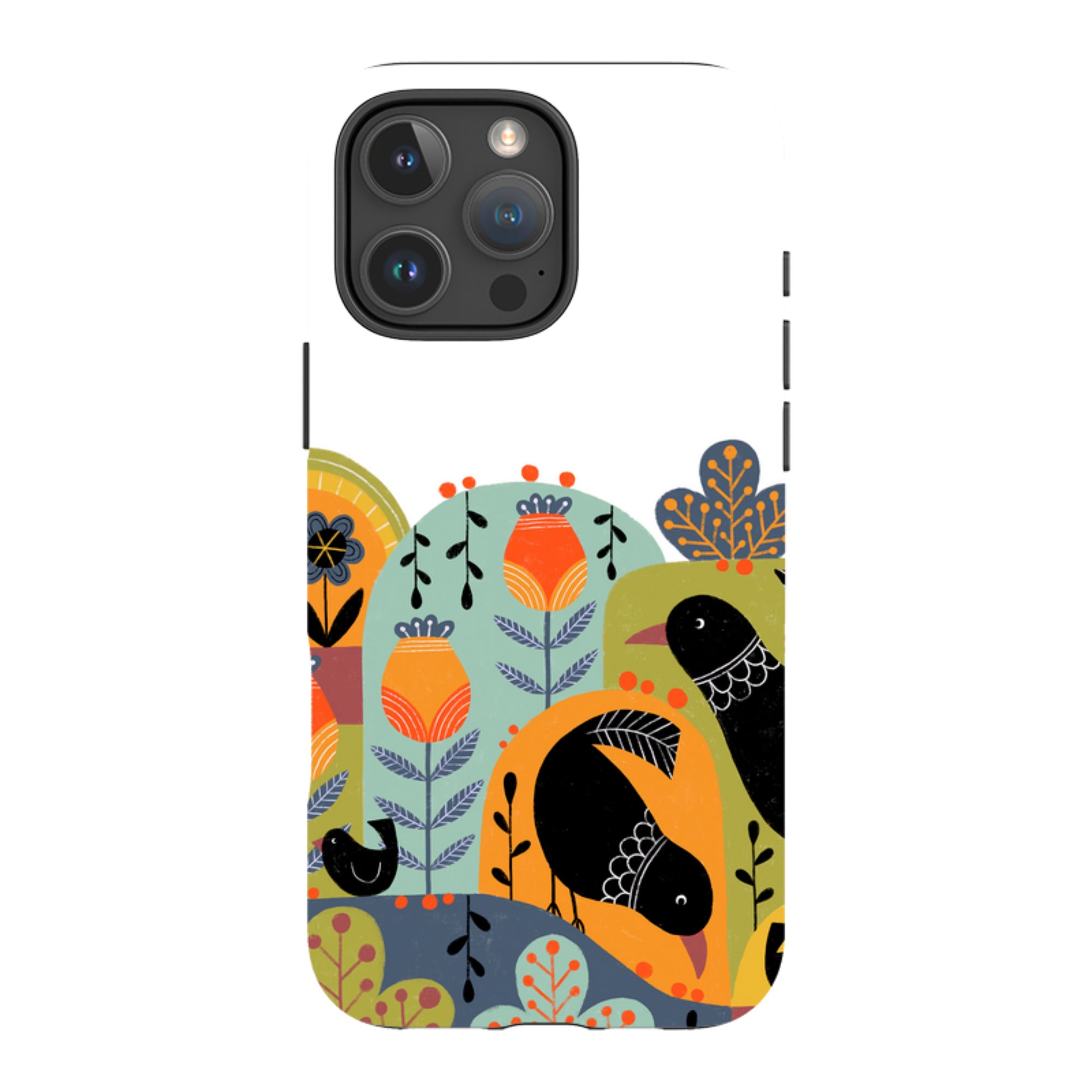 iPhone MagSafe Tough Case -  Folky Birds IV By Suzy Taylor