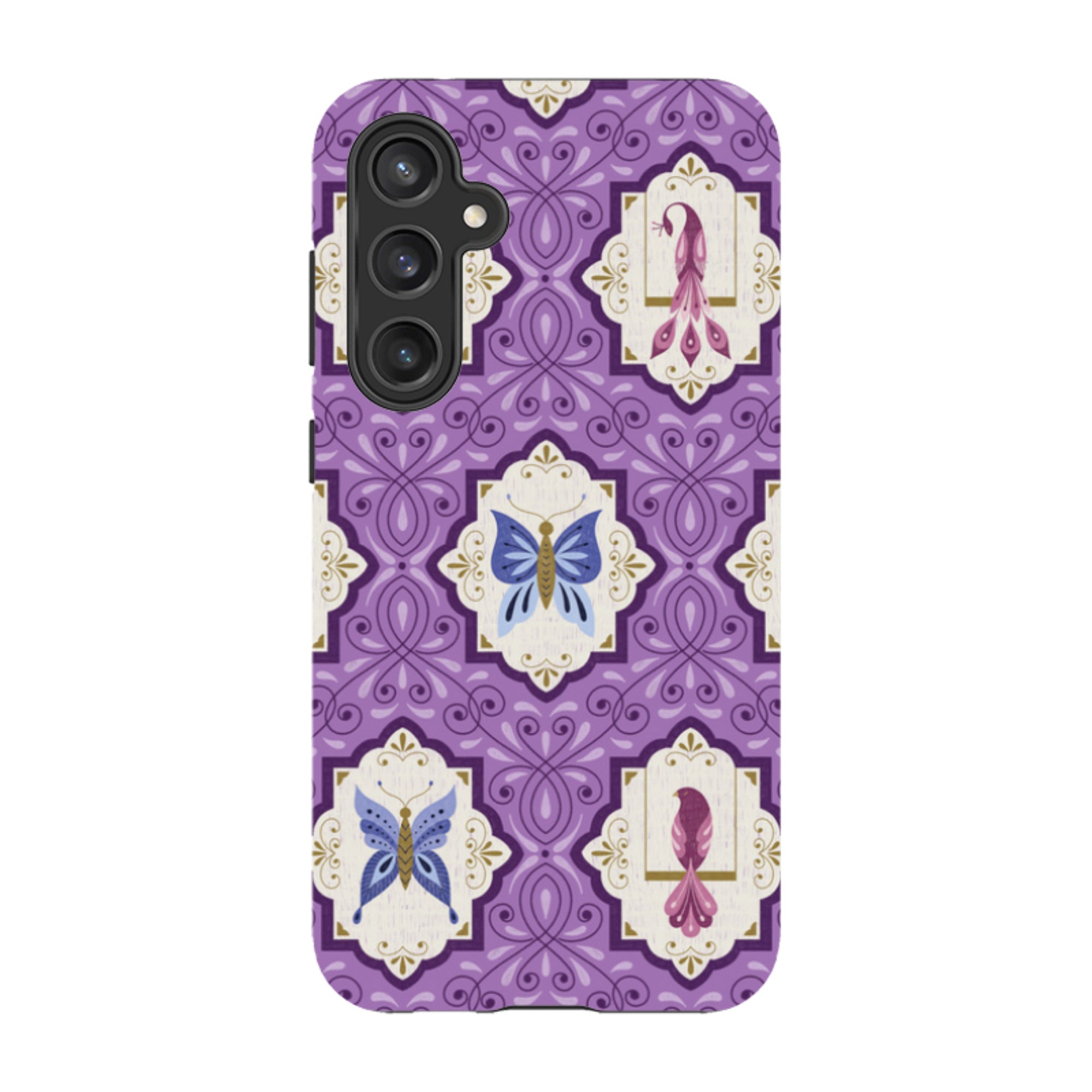 Samsung Tough Case - Wingframes Med Purple By Jenny Zemanek