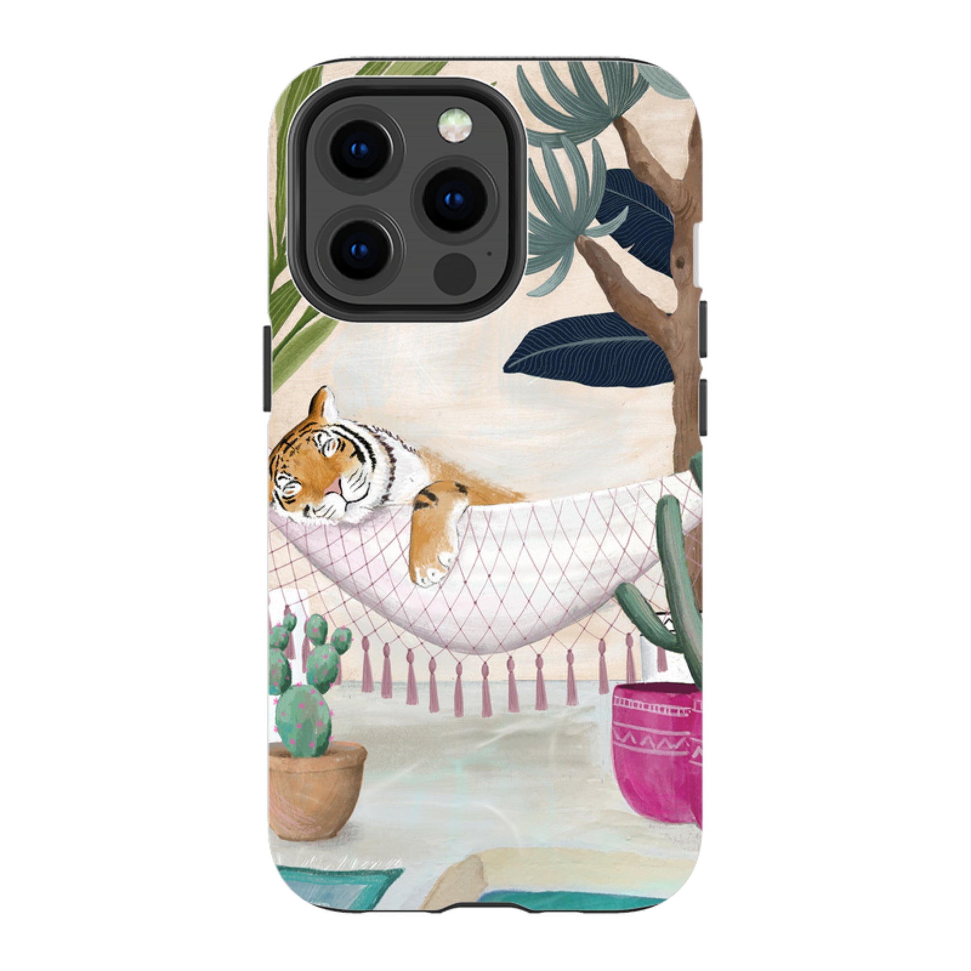 iPhone Tough Case - Tiger Hammock By Bex Parkin