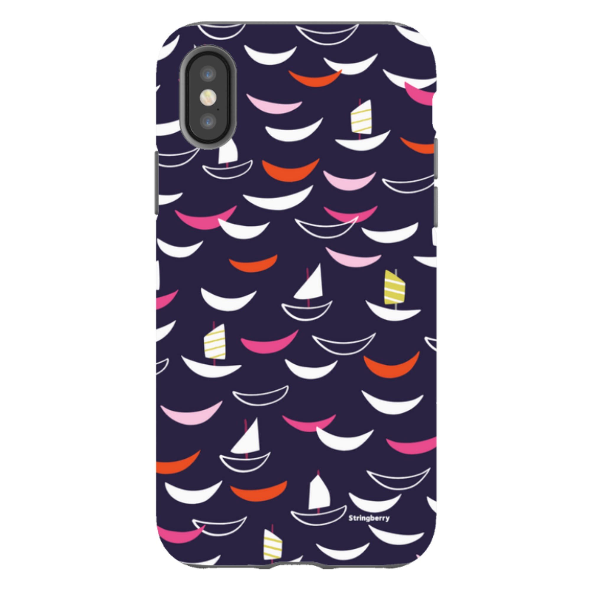 iPhone Tough Case - Little Boats By Ali Brookes