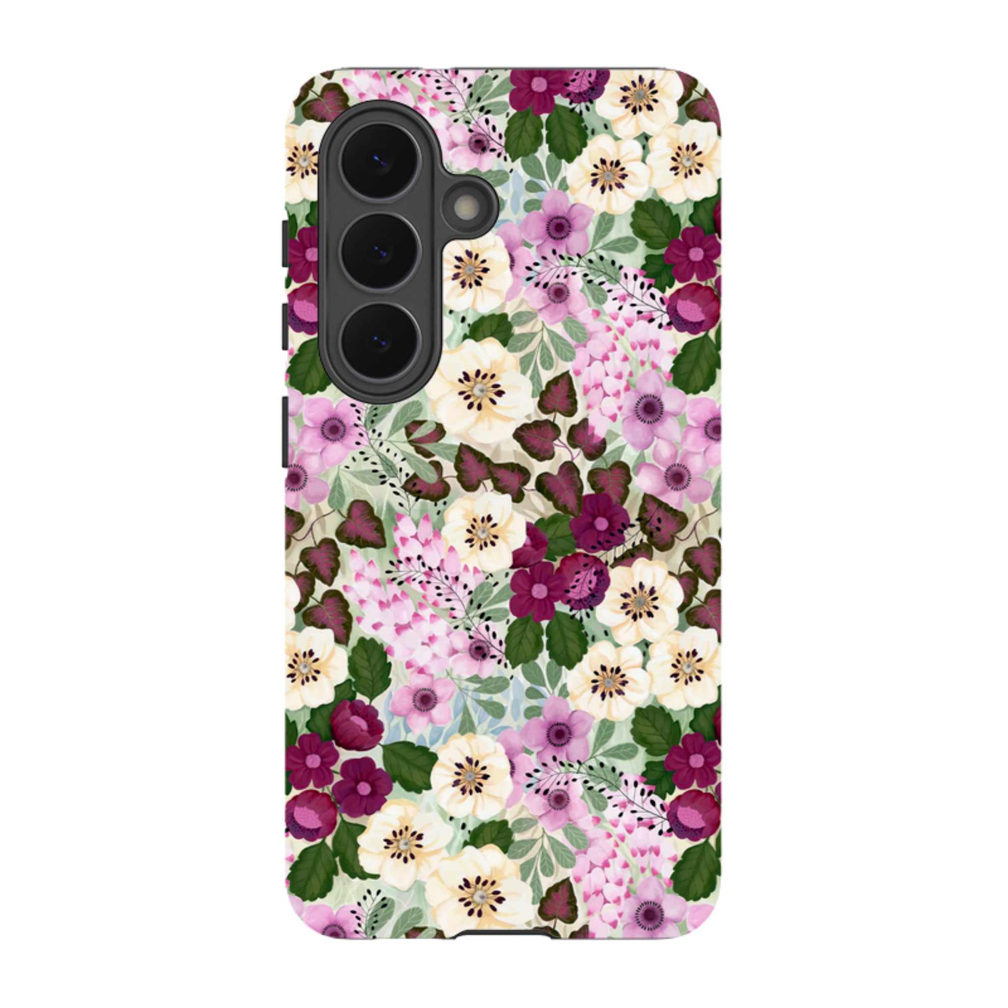 Samsung Tough Case - Purple Flowers By Bex Parkin