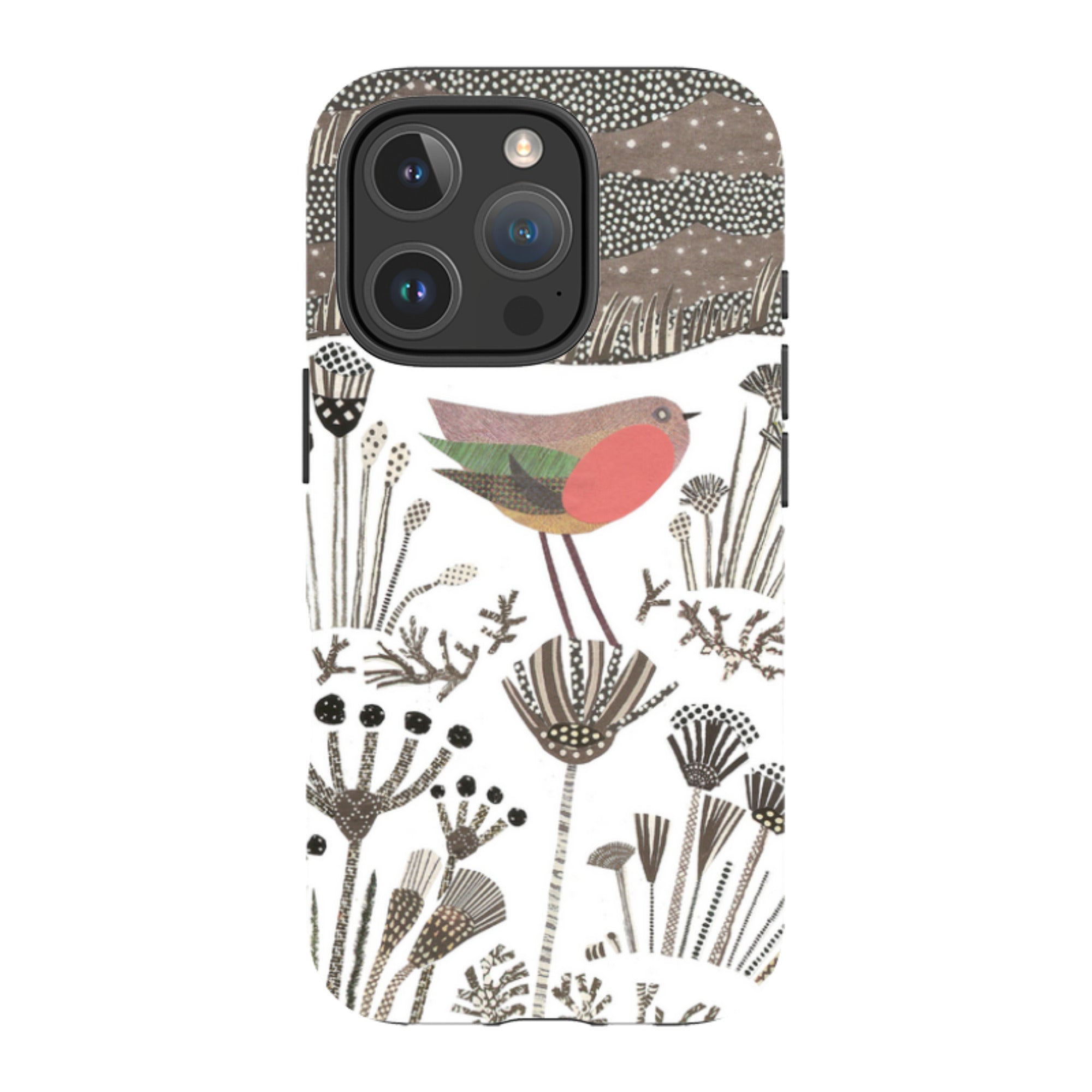 iPhone Tough Case - Robin in Snow By Jane Robbins