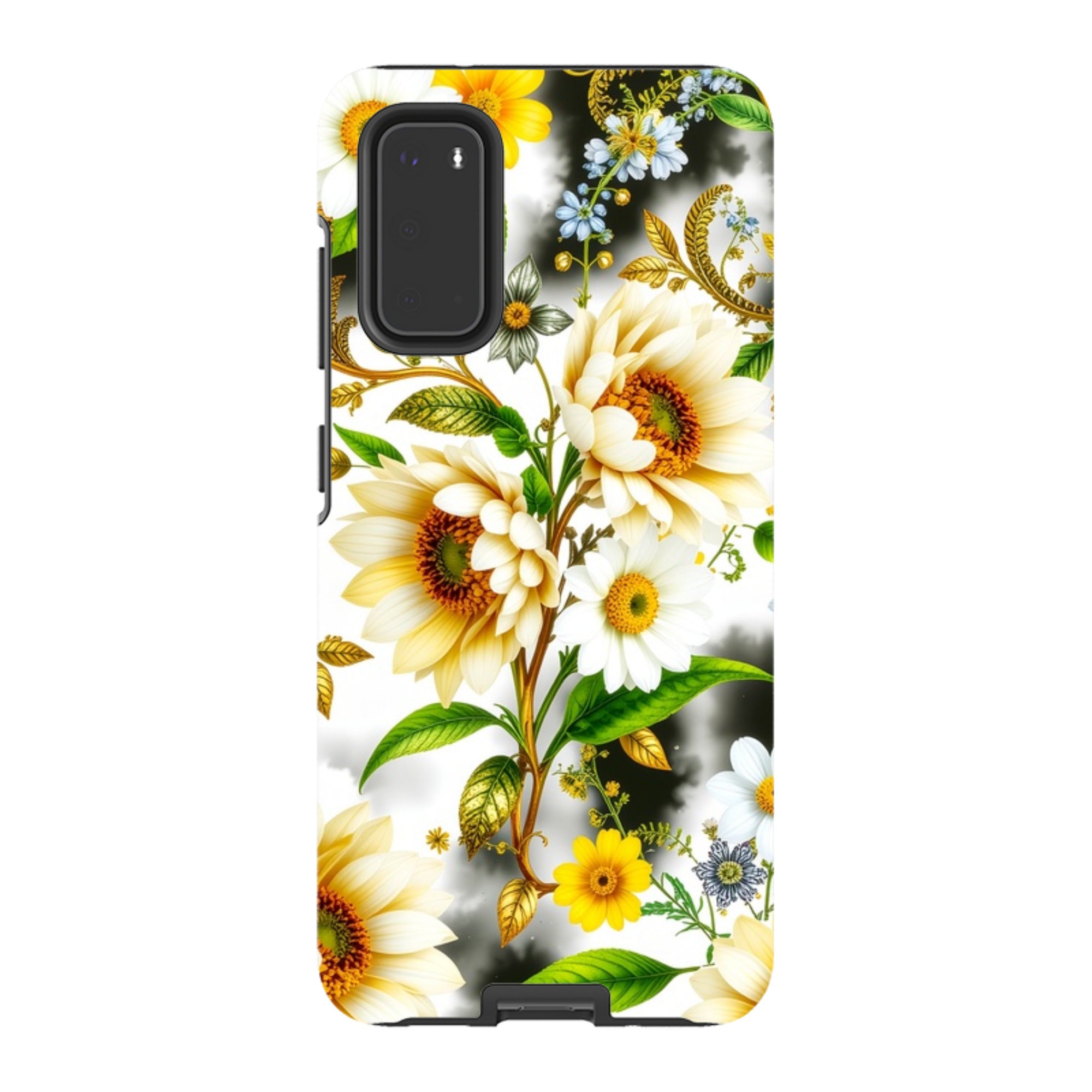 Samsung Tough  Case - Gold Flowers