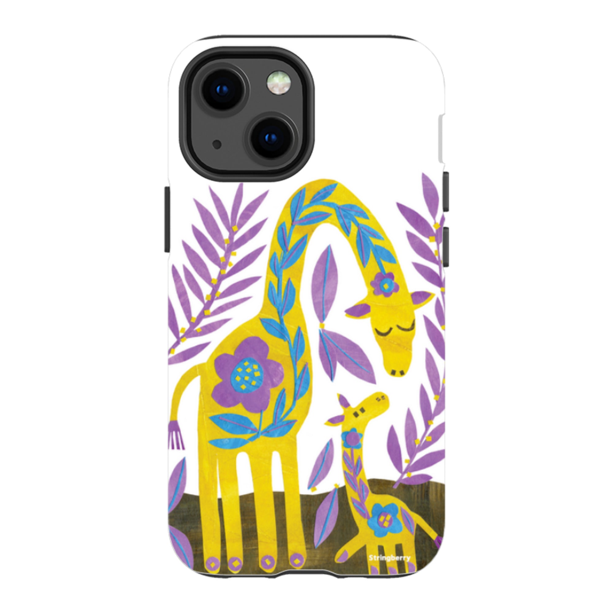 iPhone Tough Case - Folk Giraffes By Tracey English
