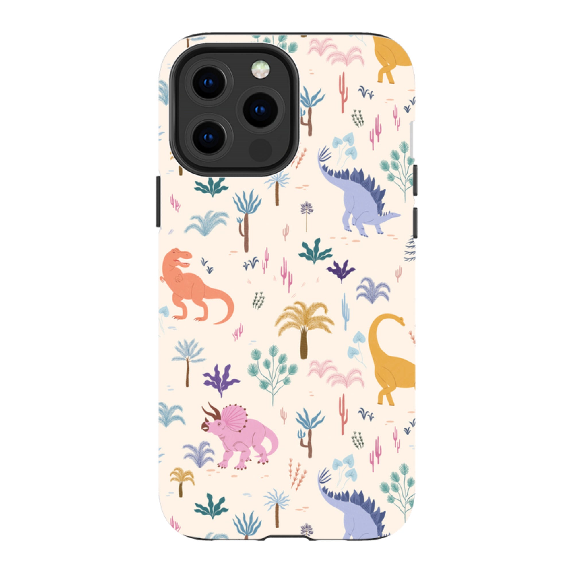 iPhone Tough Case - Dinosaur Pattern Light By Meghann Rader